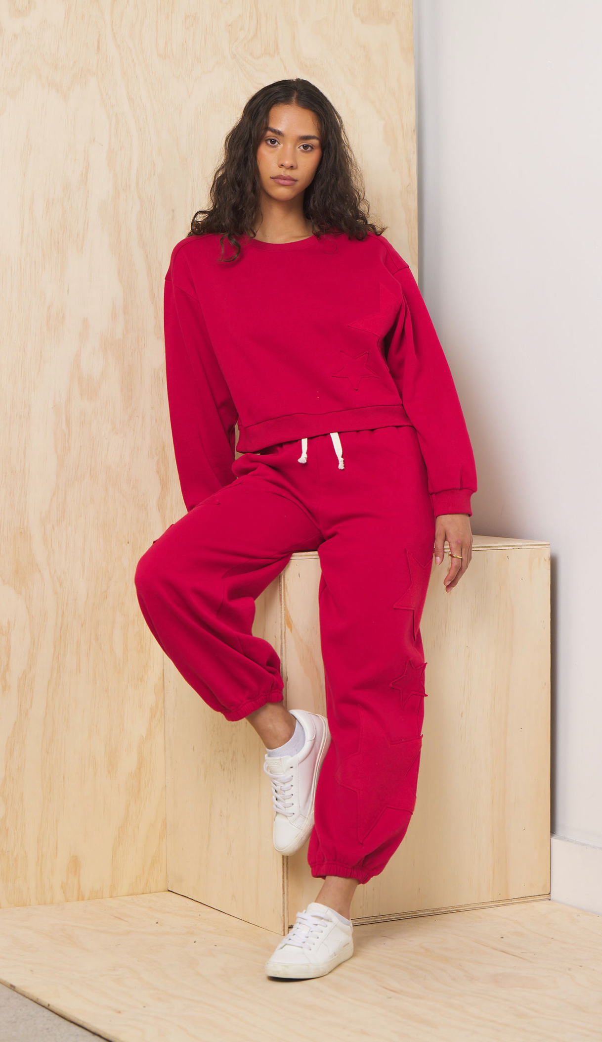 Fleece Jogger w/ Star Applique