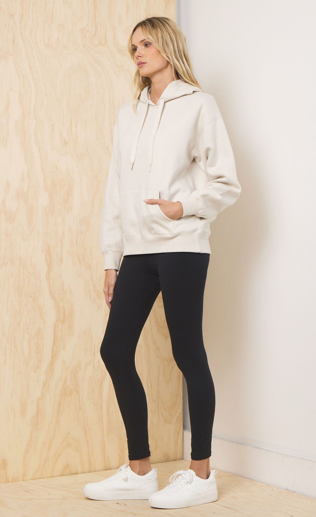 Bone Proweave Pullover Hoodie