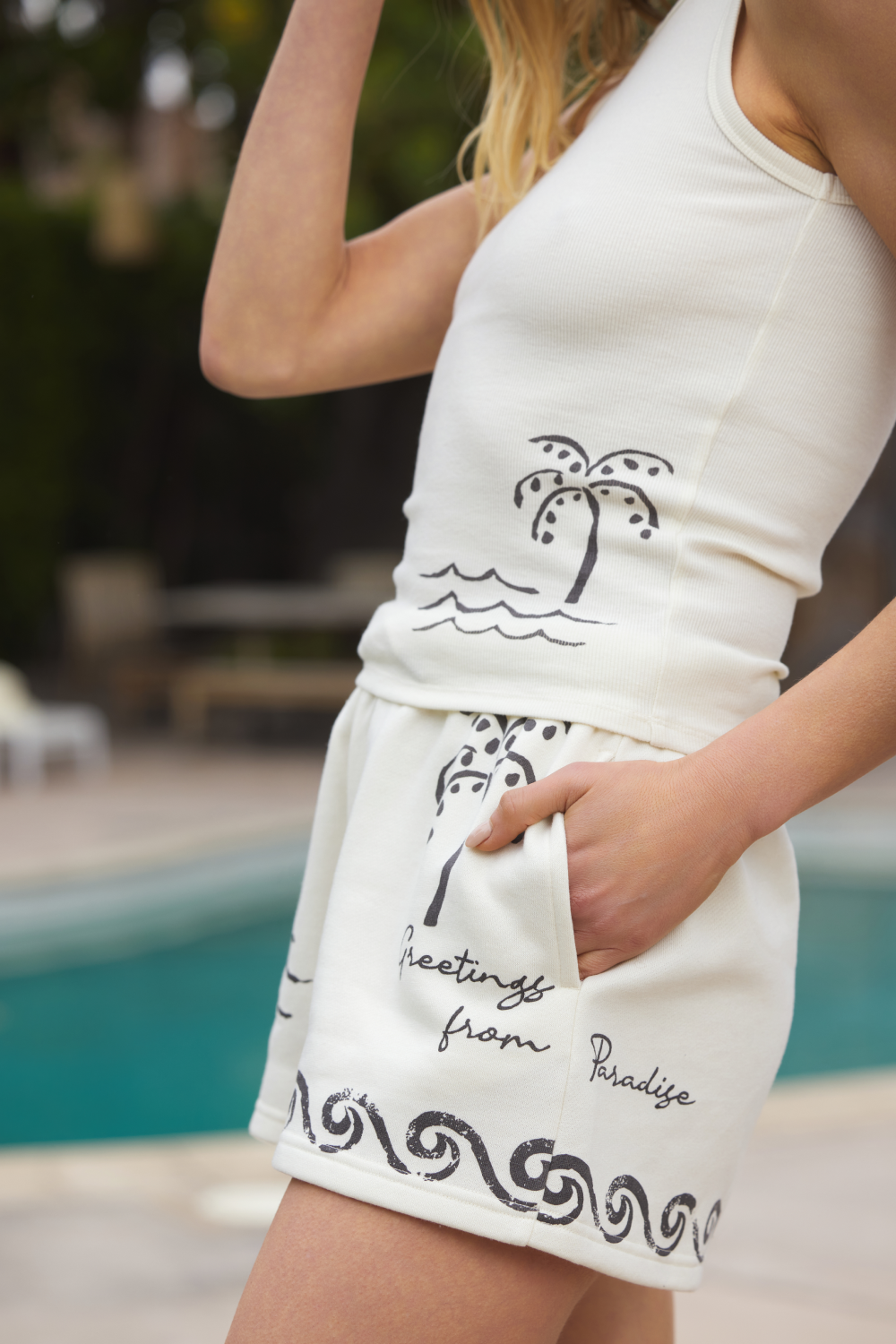 Sea Paradise Heavy Surf Wash Shorts