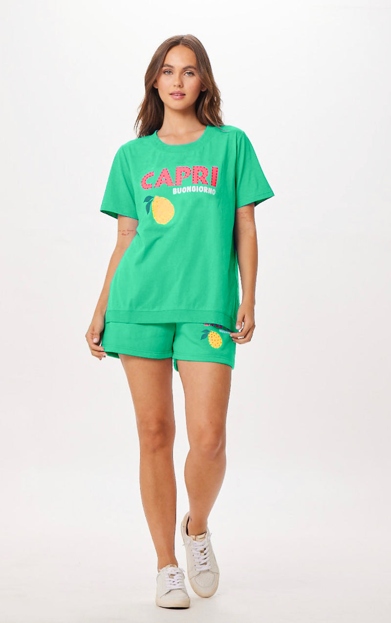 Surf Green Capri Jet Setter T-Shirt