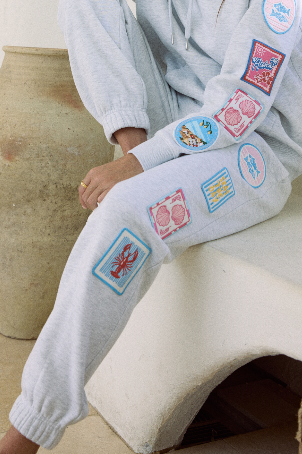 Ultra Fleece Joggers with Patches & Embroidery