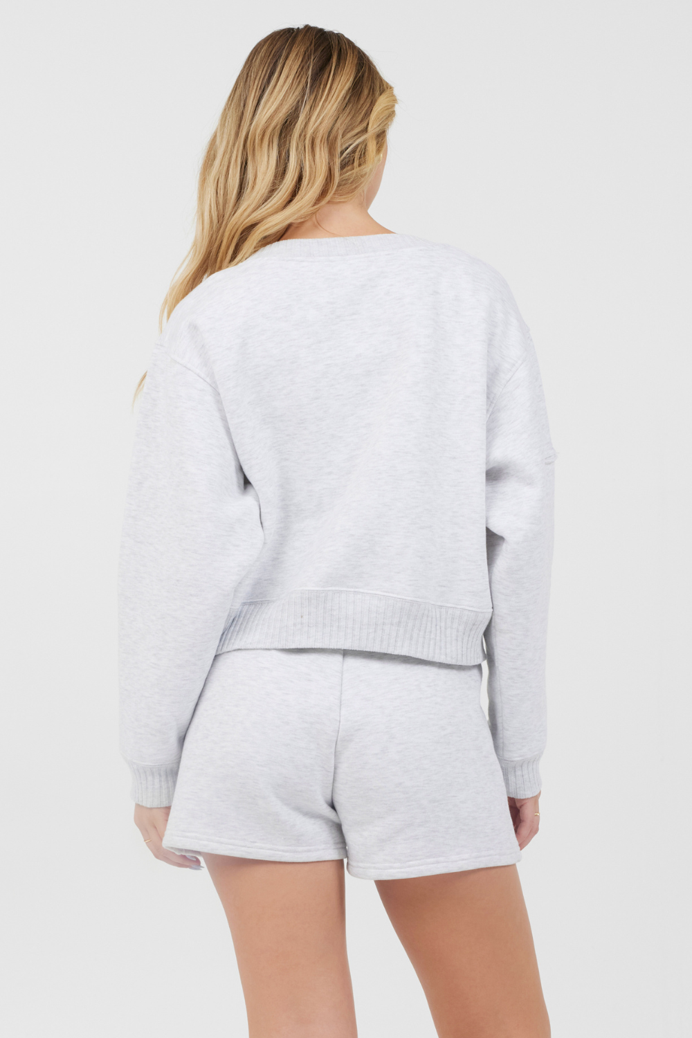 Grey Icicle Essential Fleece Crewneck