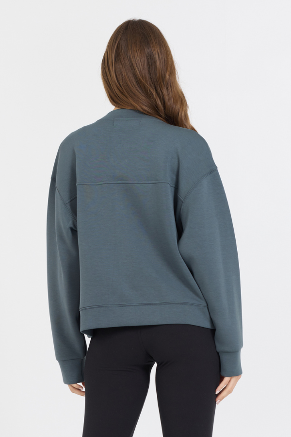 Mountain Grey Heavy Cloud Fleece Bomber Jacket