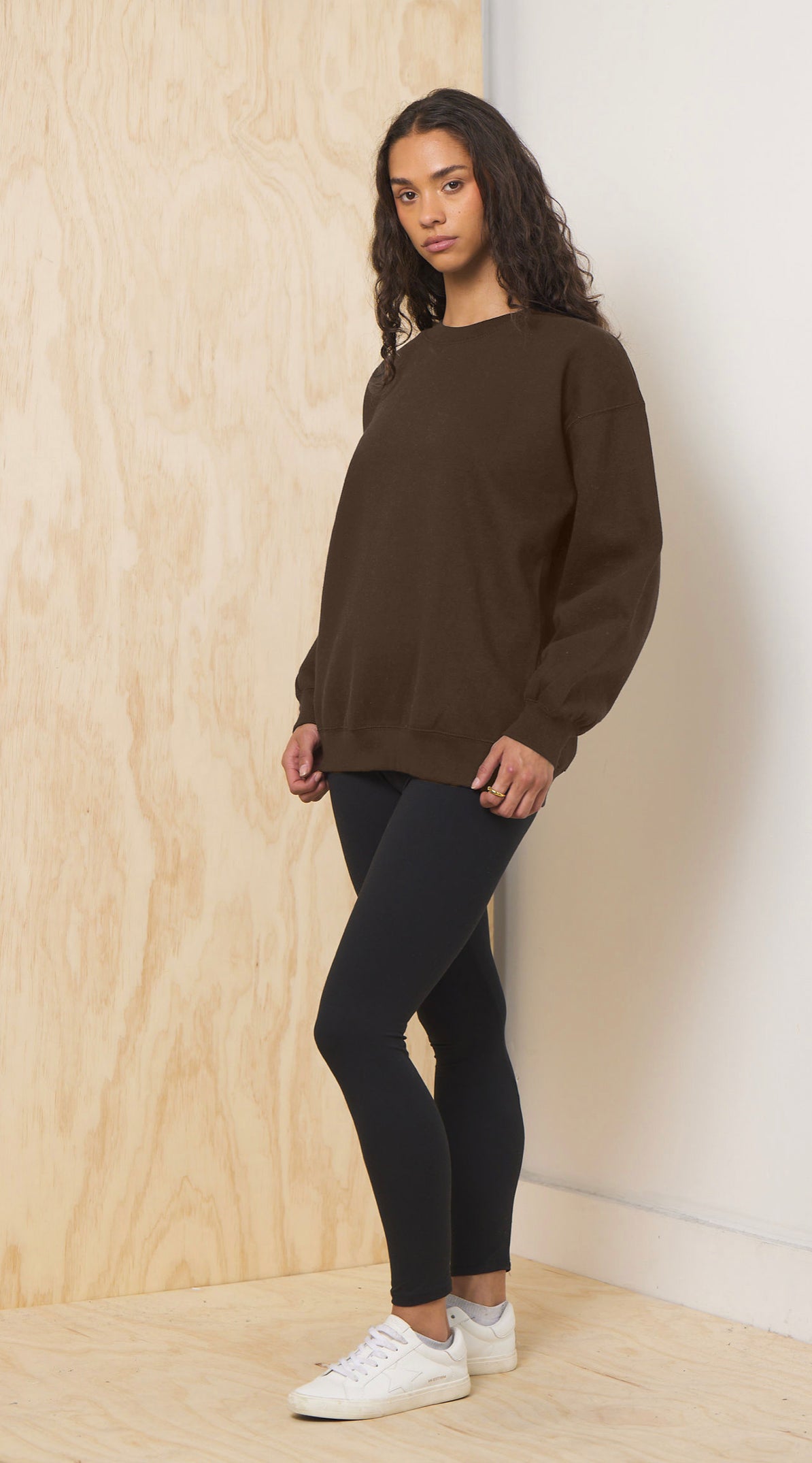 Chocolate Proweave Crewneck