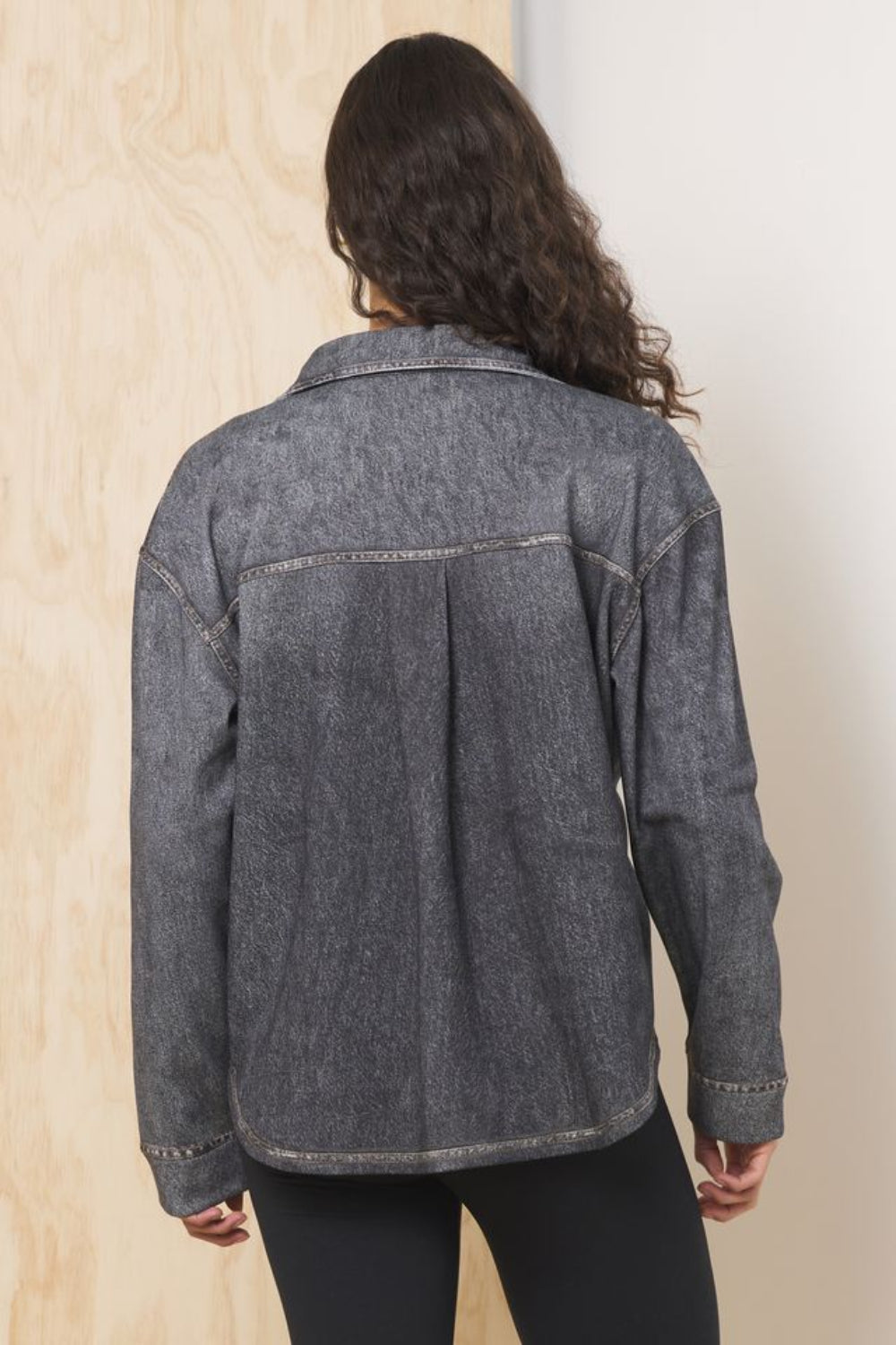 Denim Fleece Shacket