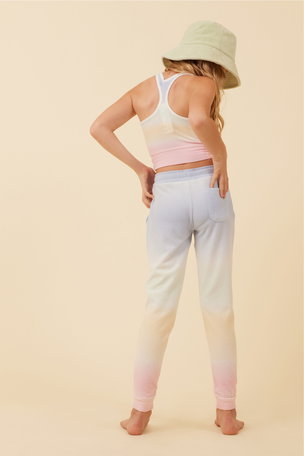 Sunstruck Ombre Racerback Crop Top