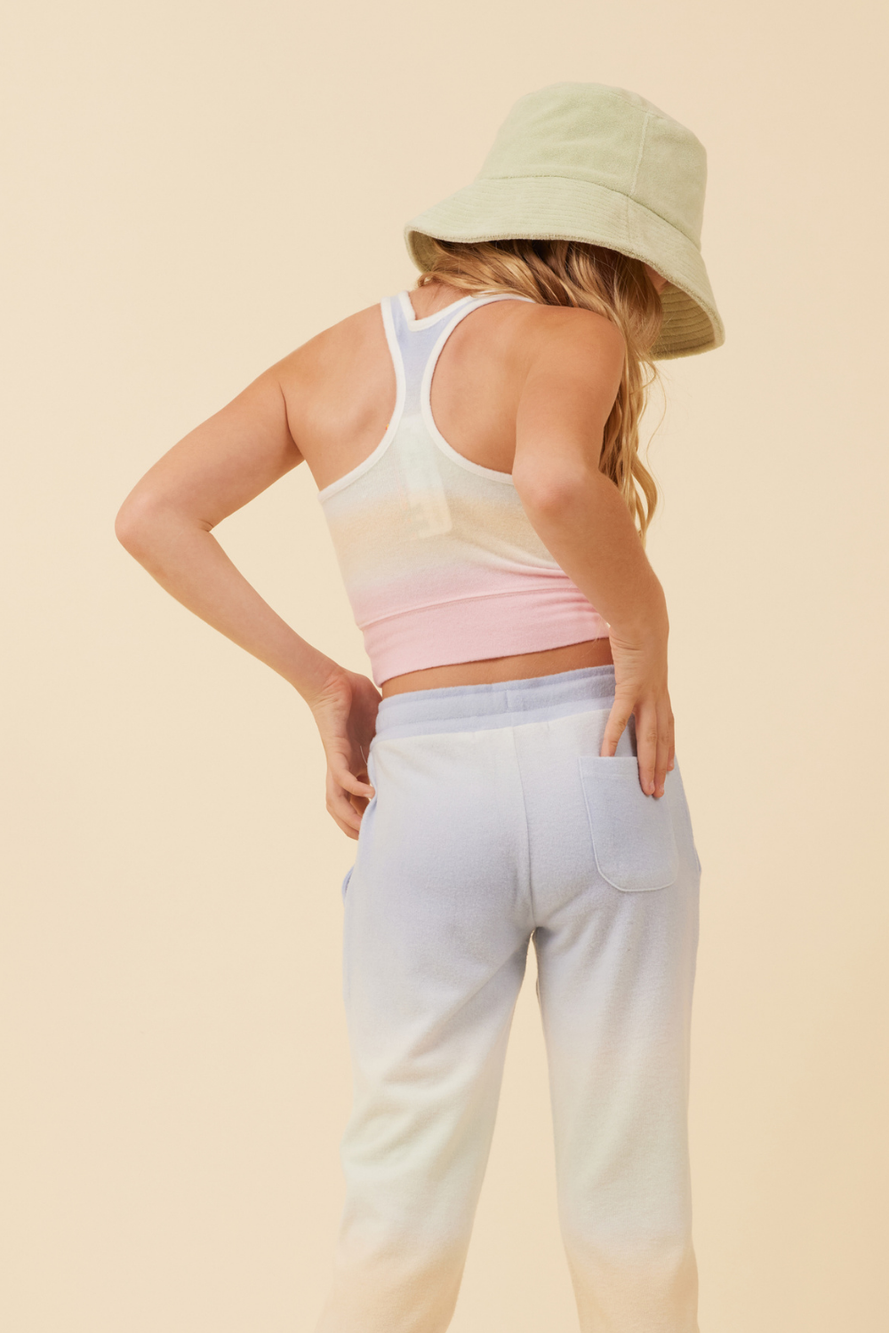 Sunstruck Ombre Racerback Crop Top