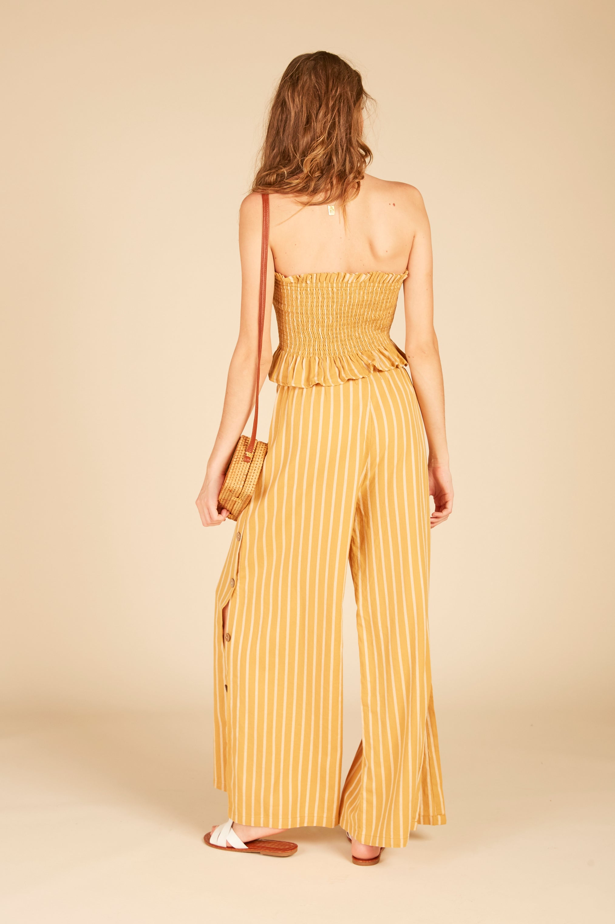 Smocked Button Tube Top