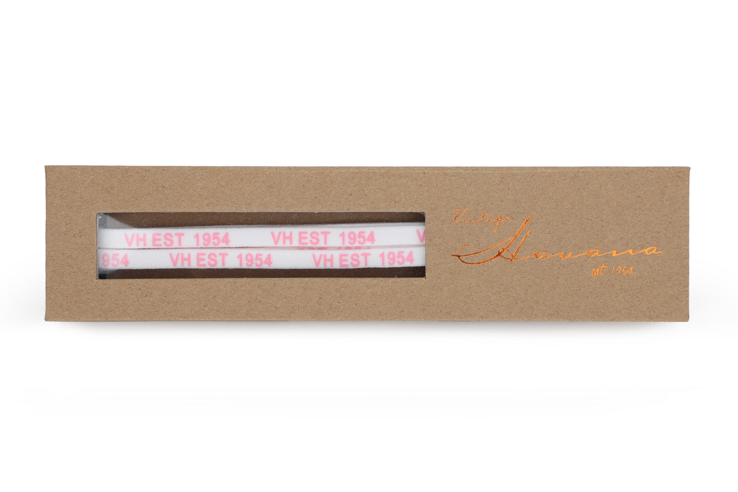 WHITE PINK GOLD TIP LACES