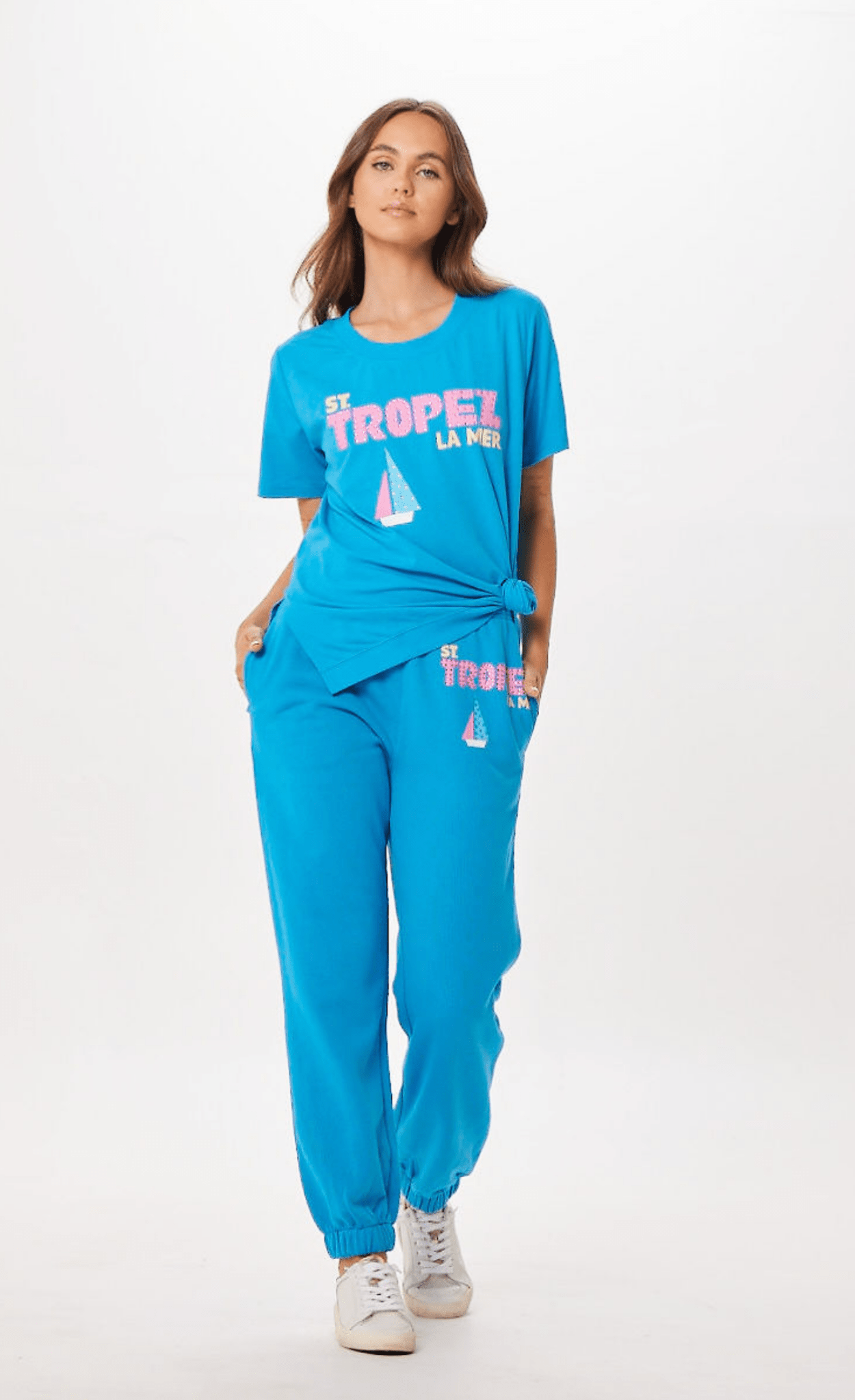 Bright Blue St. Tropez Jet Setter Surf Wash Jogger