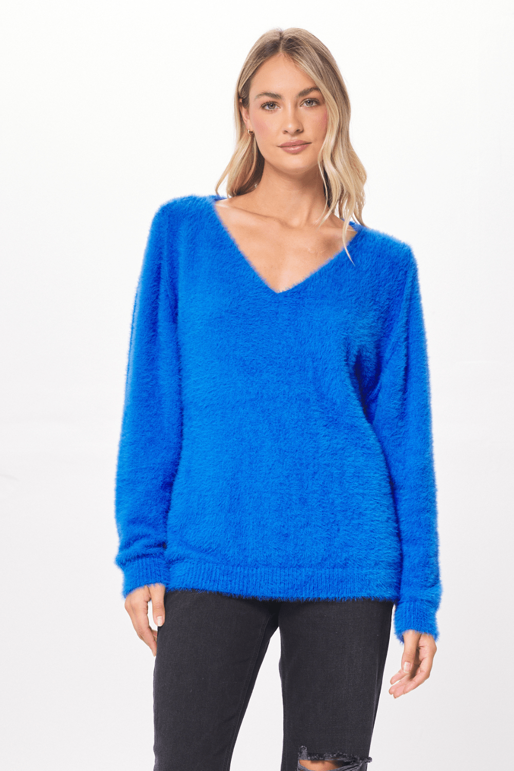 Royal blue hotsell tunic sweater