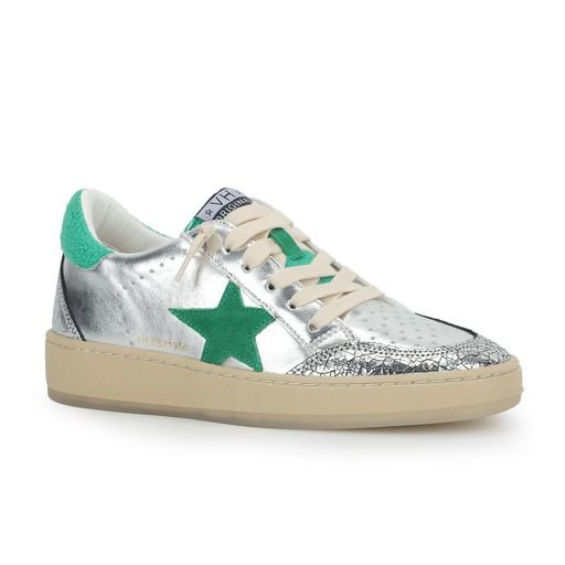 DENISSE 10 - SILVER/GREEN MULTI