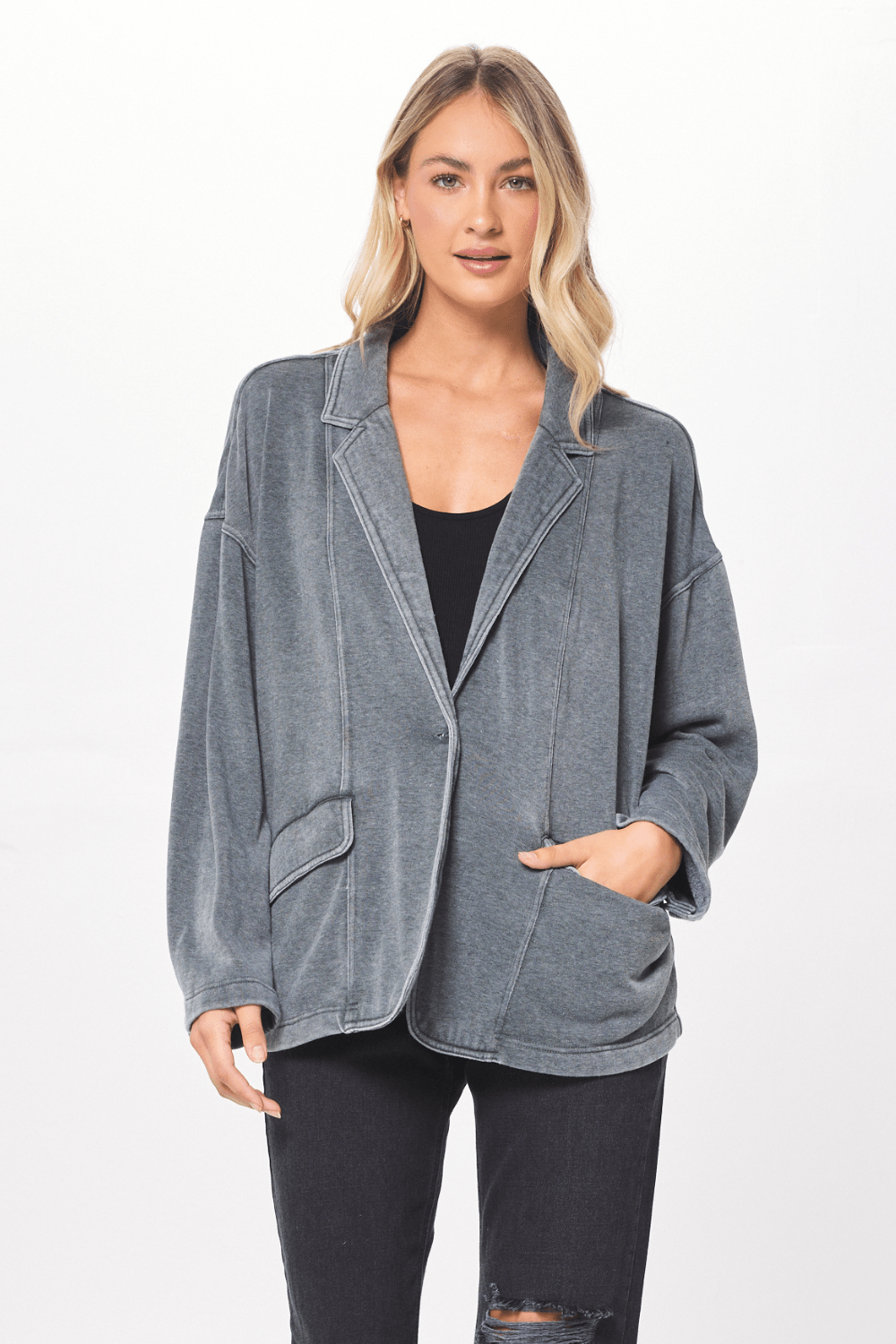 Denim outlet hunter blazer