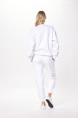 White Proweave Crewneck Sweatshirt