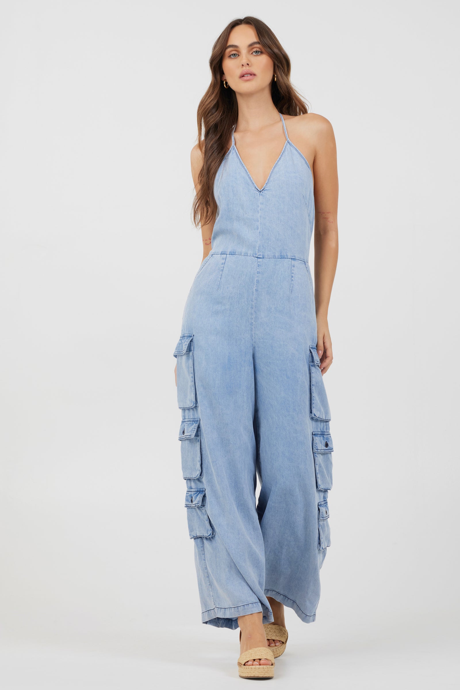 Tencel denim jumpsuit online