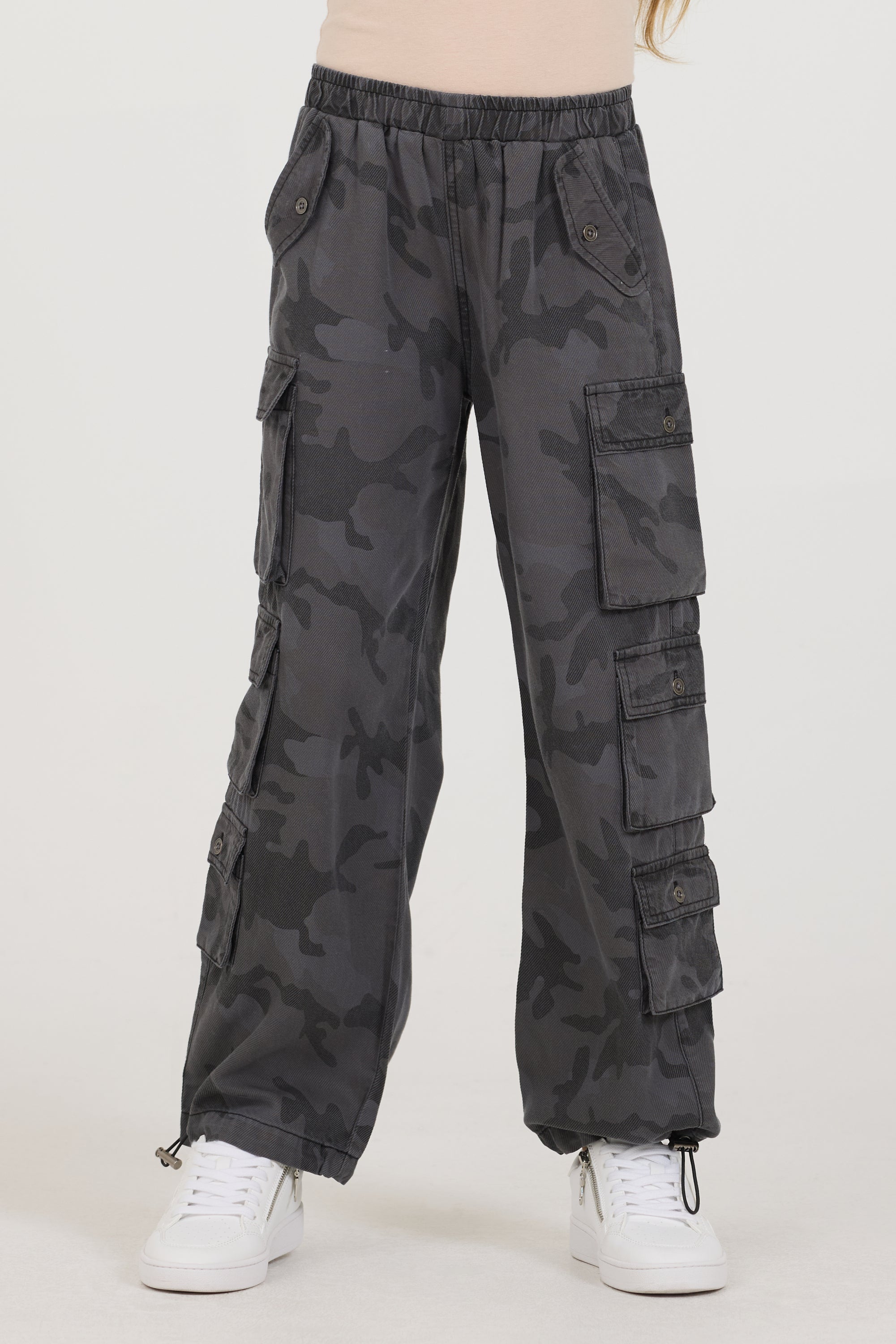 Kids Camo Tencel Cargo Pant