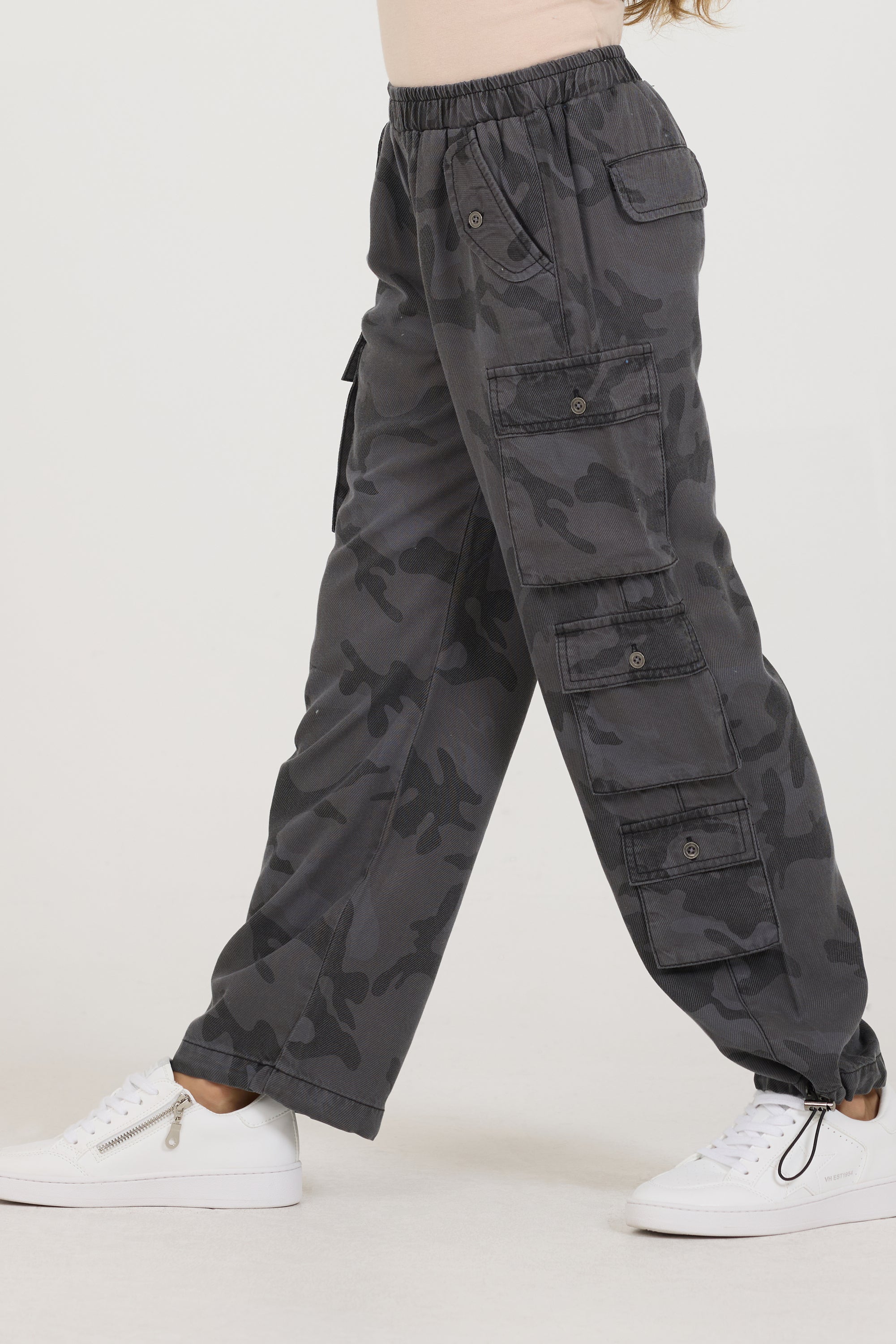 Kids Camo Tencel Cargo Pant