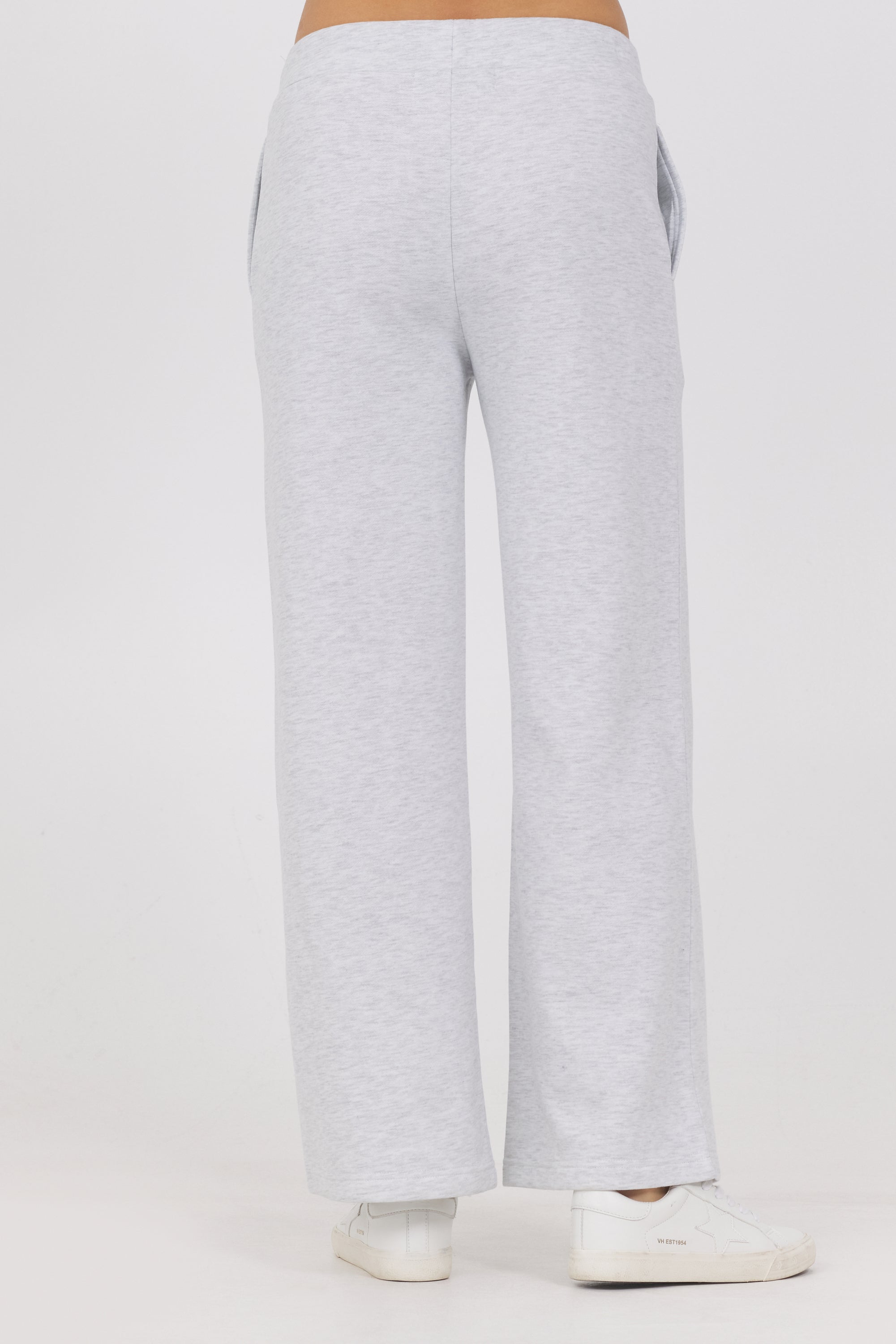 Embroidered Garment Dye Wide Leg Pants