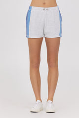 Color Block Burnout Fleece Shorts