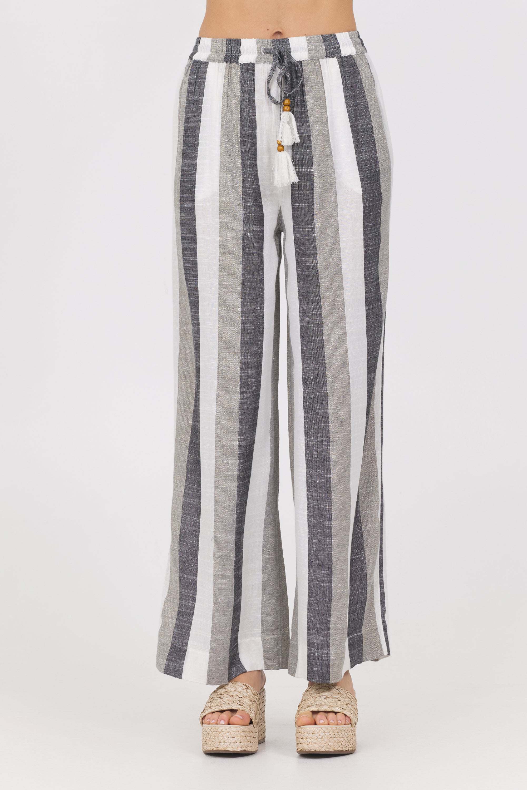 Lightweight Metallic Stripe Pant