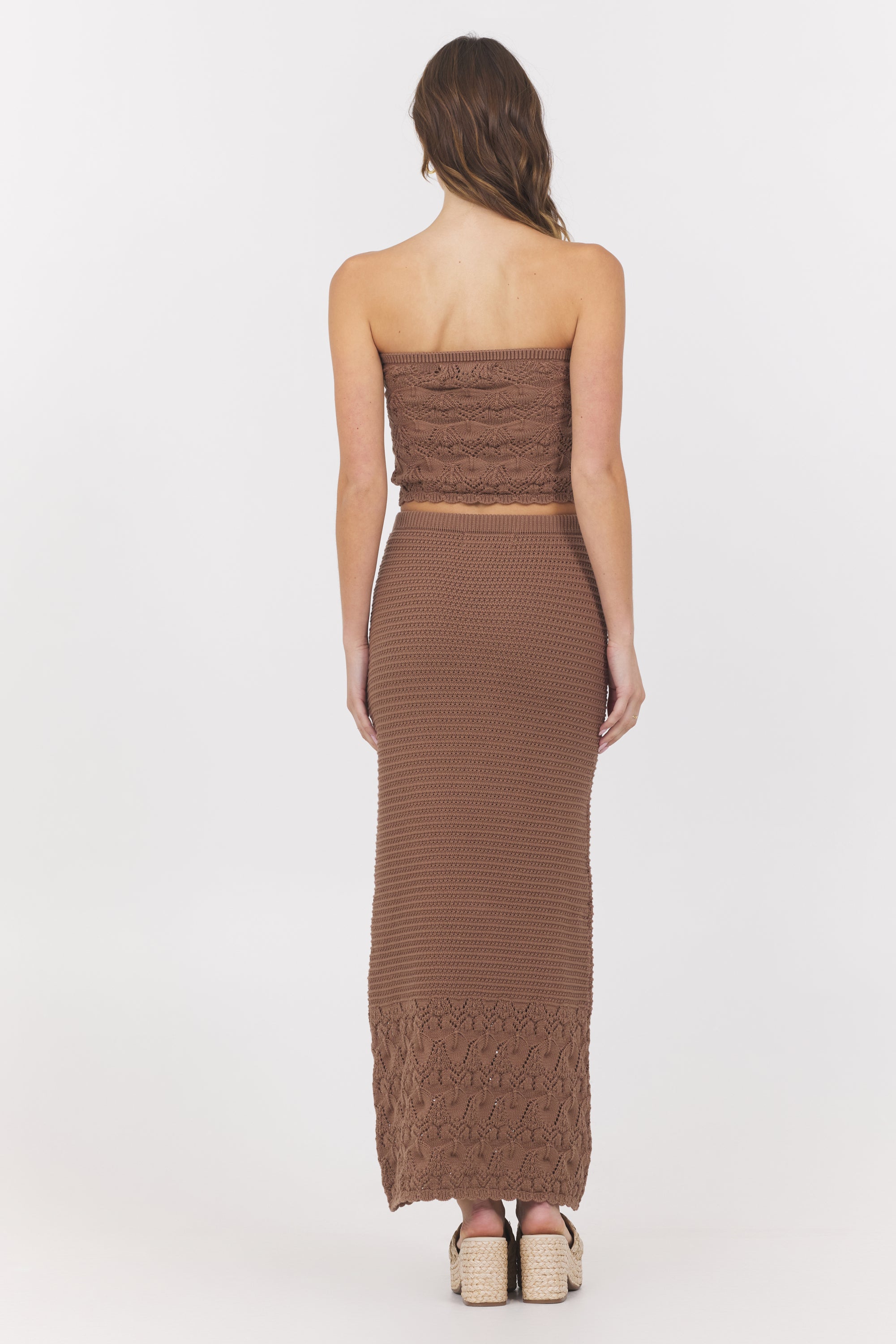 Pecan Crochet Tube Top