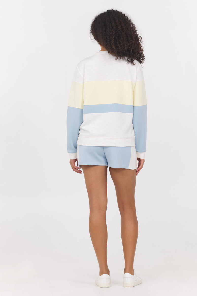 Color Block Cloud Fleece Crew