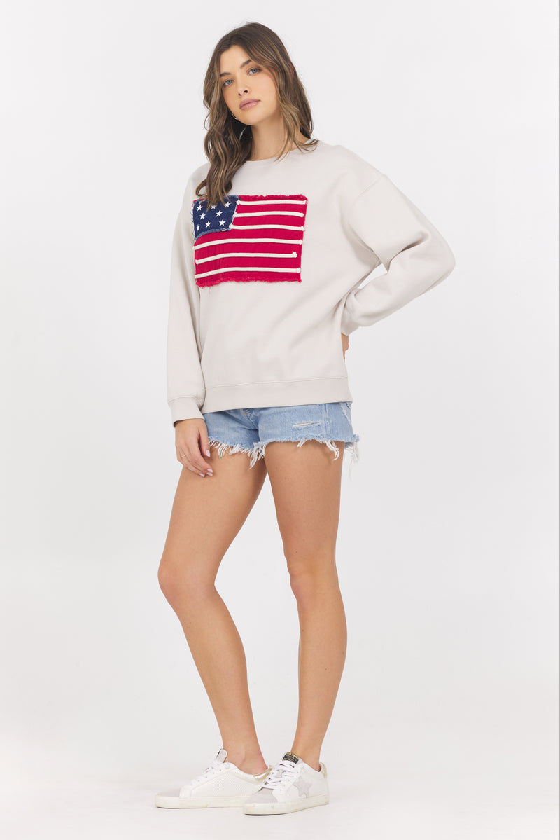 American Flag Crewneck