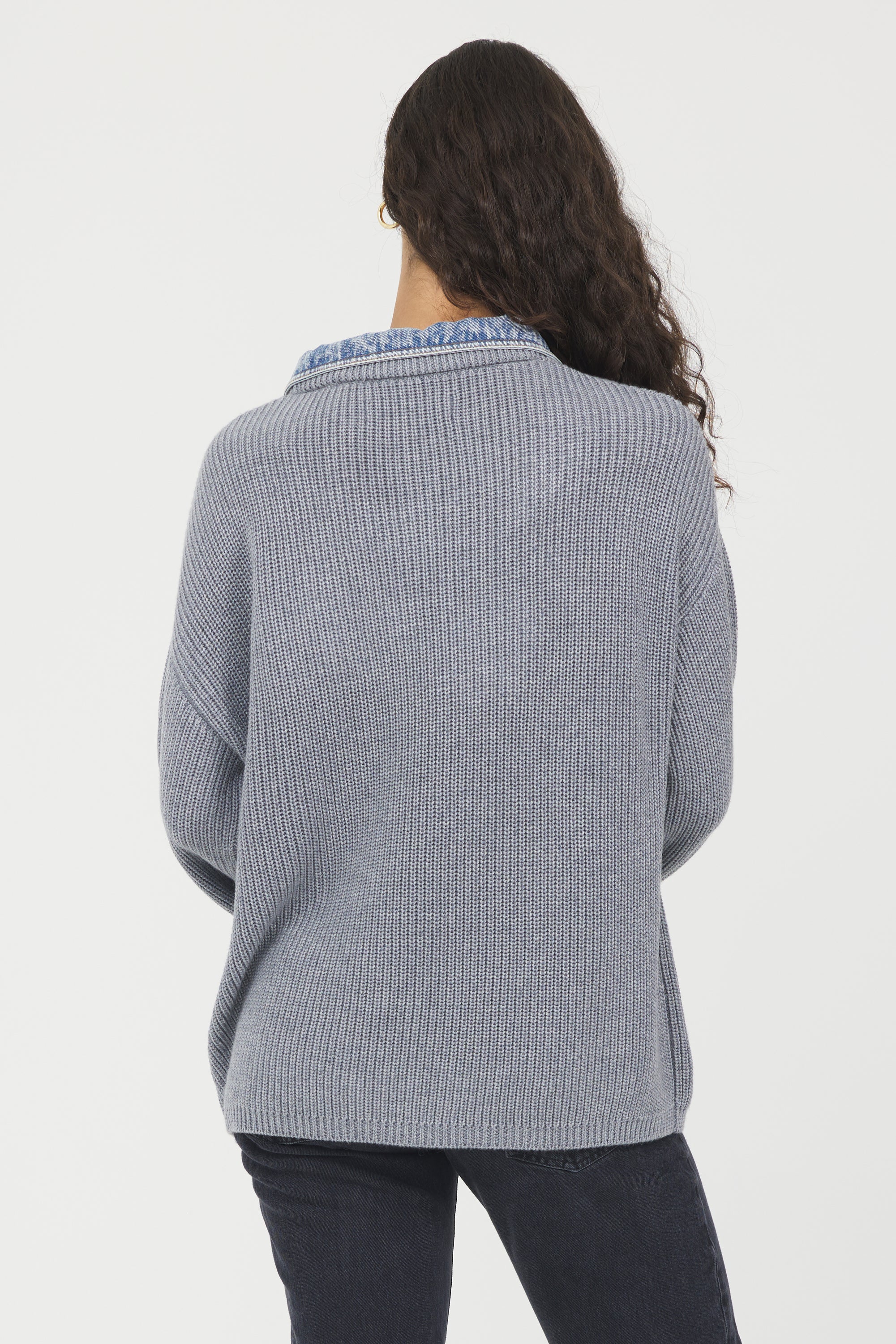 Washed Heather Grey Sweater