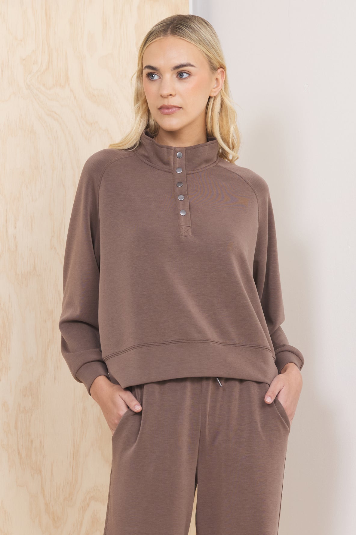 Luxe Cloud Henley Pullover