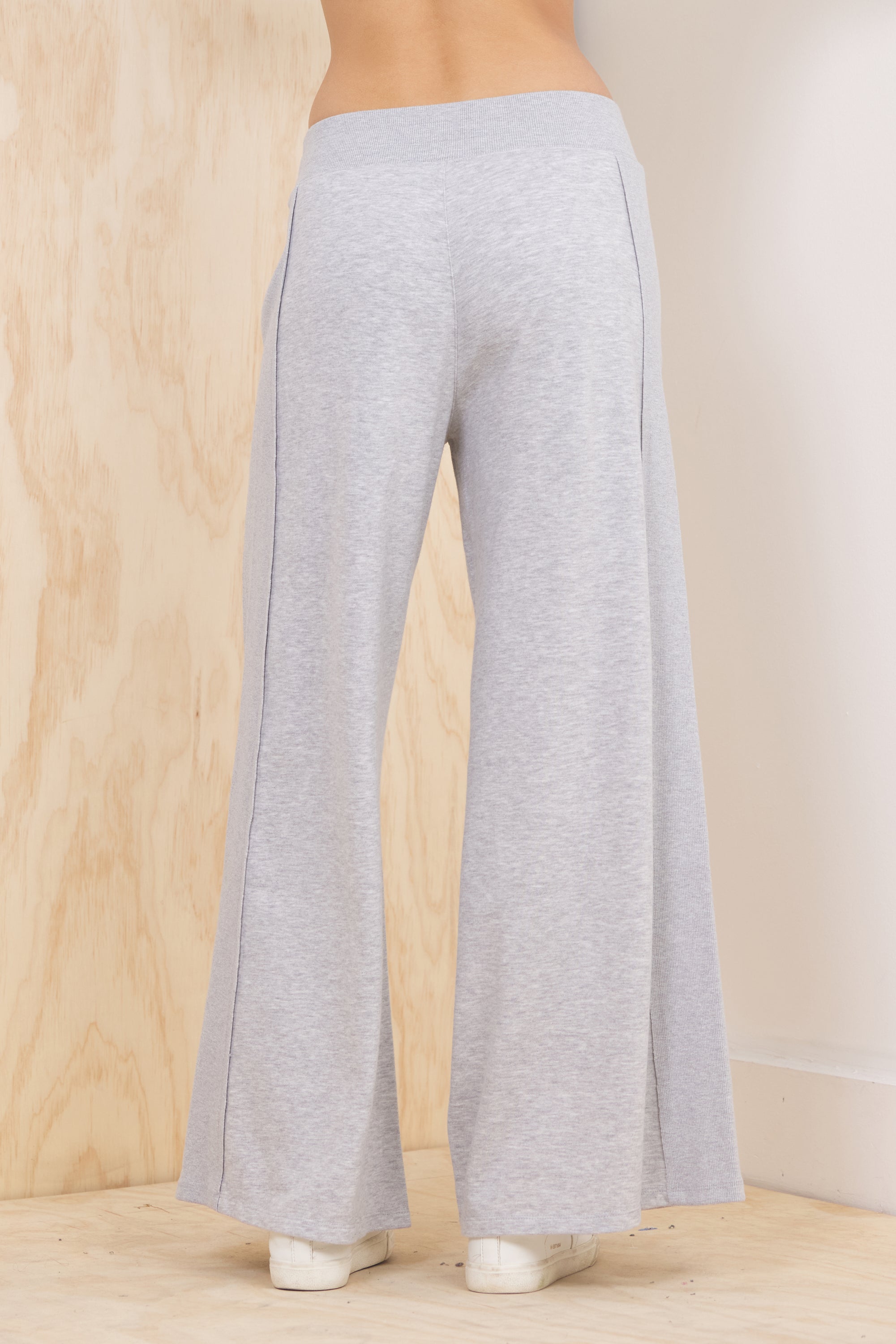 Jersey Seamed Flared Pant