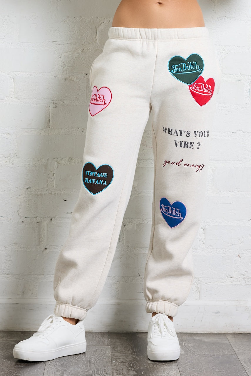 Von Dutch Heart Patches Jogger