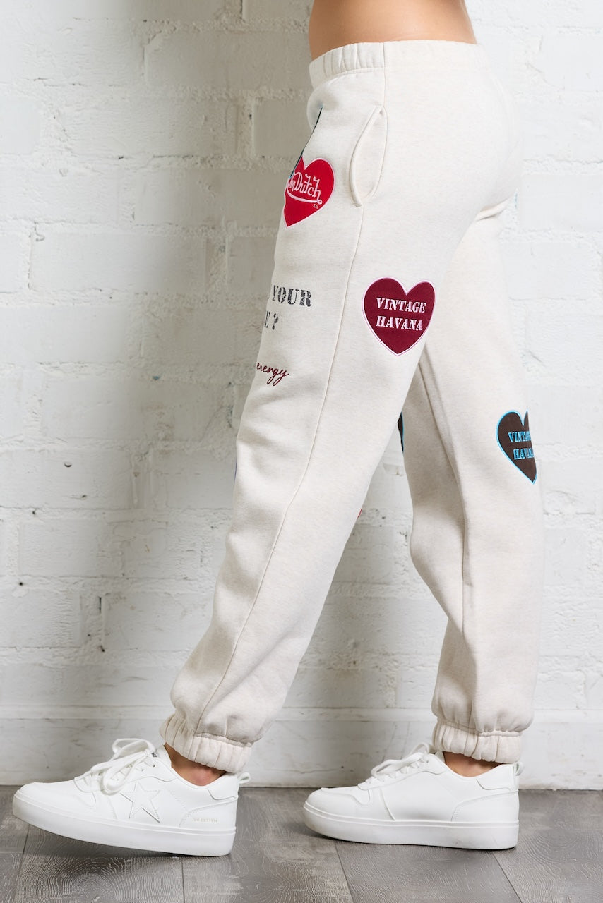 Von Dutch Heart Patches Jogger