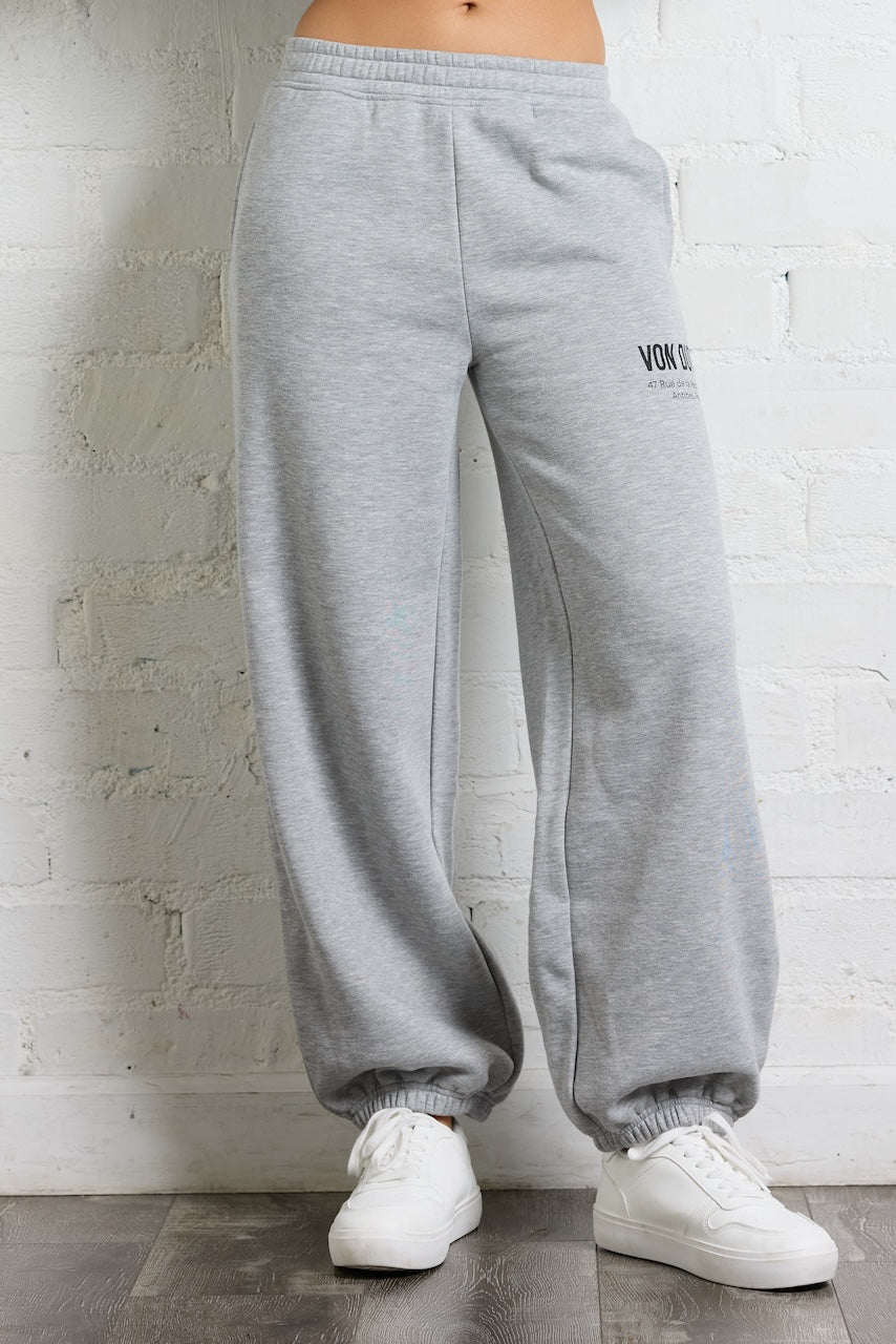 Von Dutch Jogger in Heather Grey