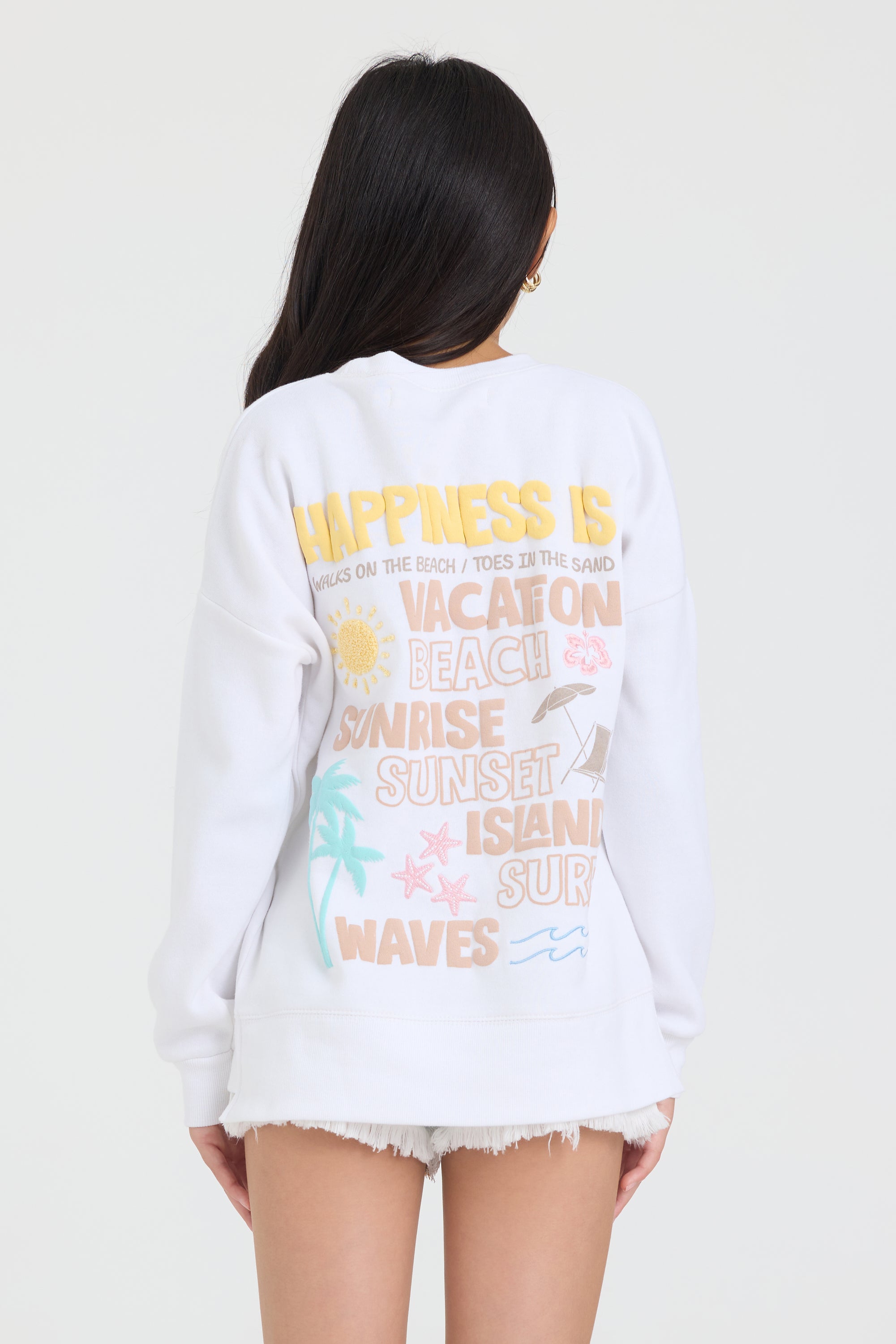 Kids Happiness Oversize Crewneck