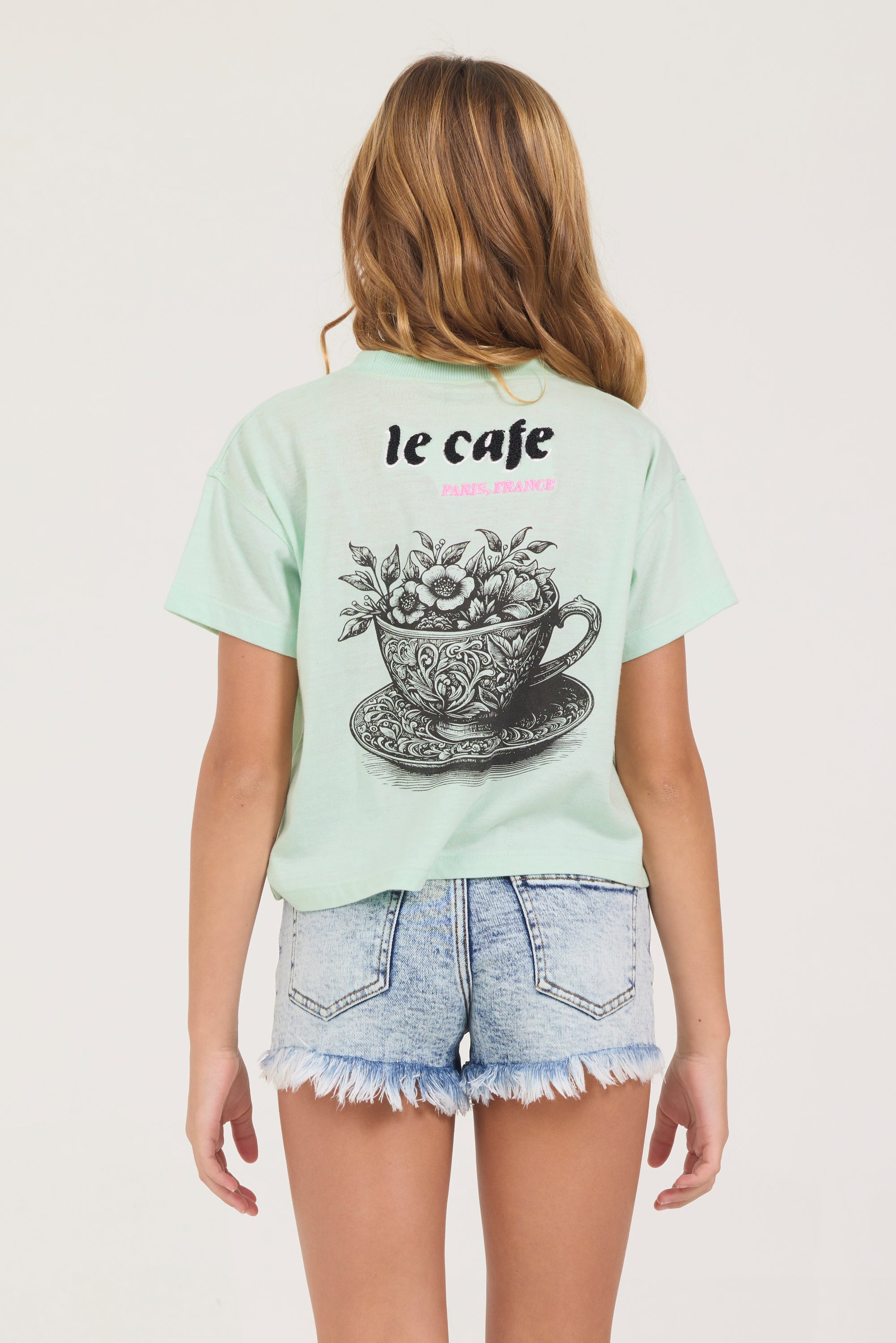 Kids Mint Le Cafe Tee