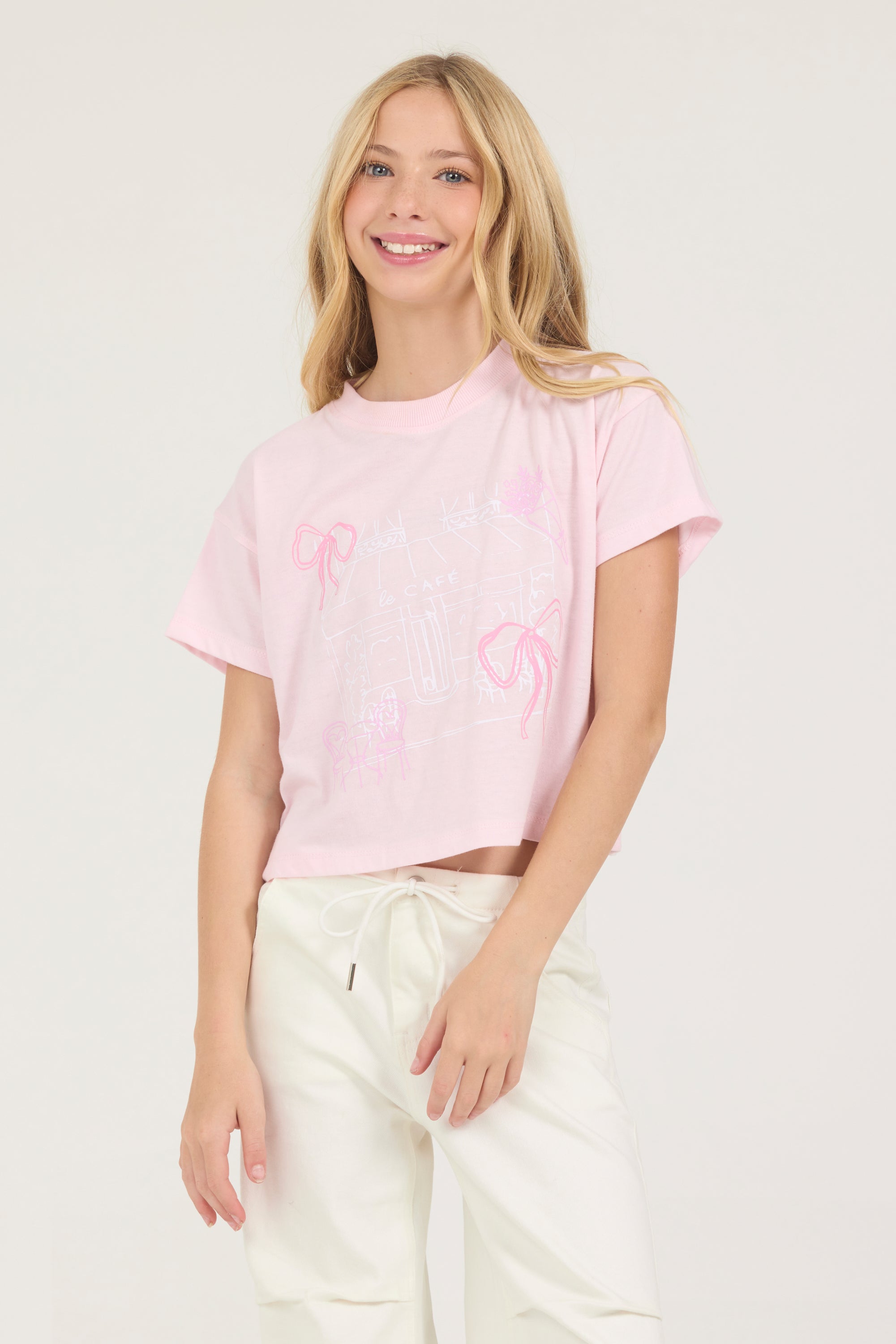 Kids Cherry Blossom Bow Tee