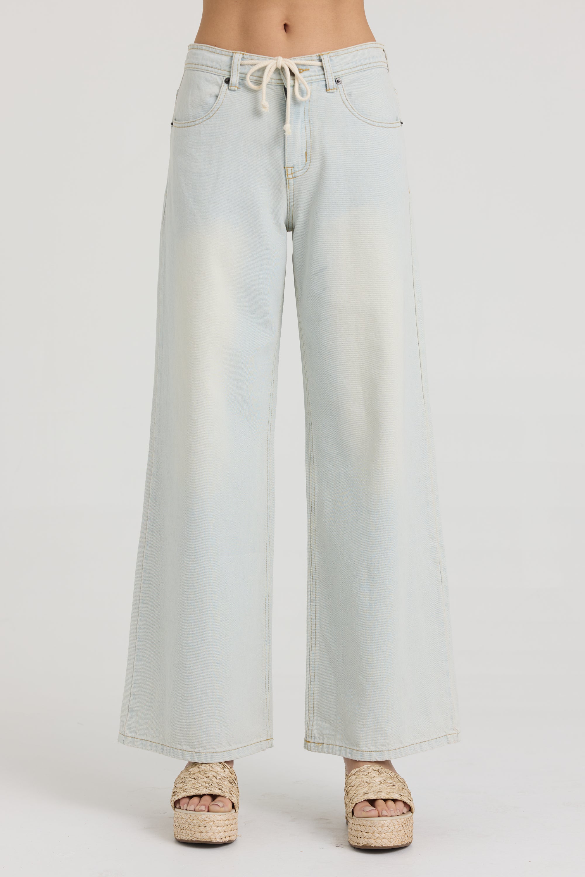Stretch Linen Denim Pant