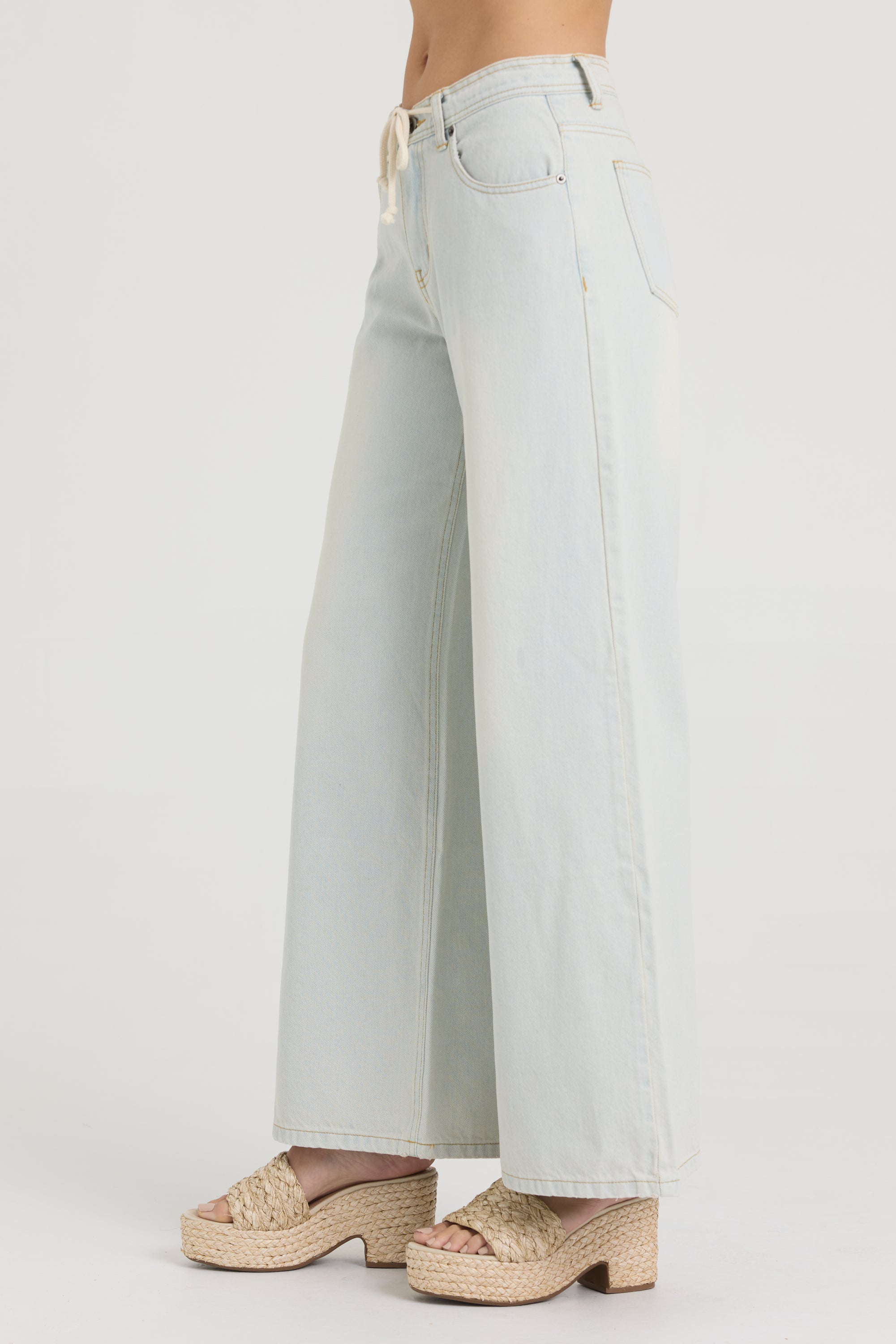 Stretch Linen Denim Pant