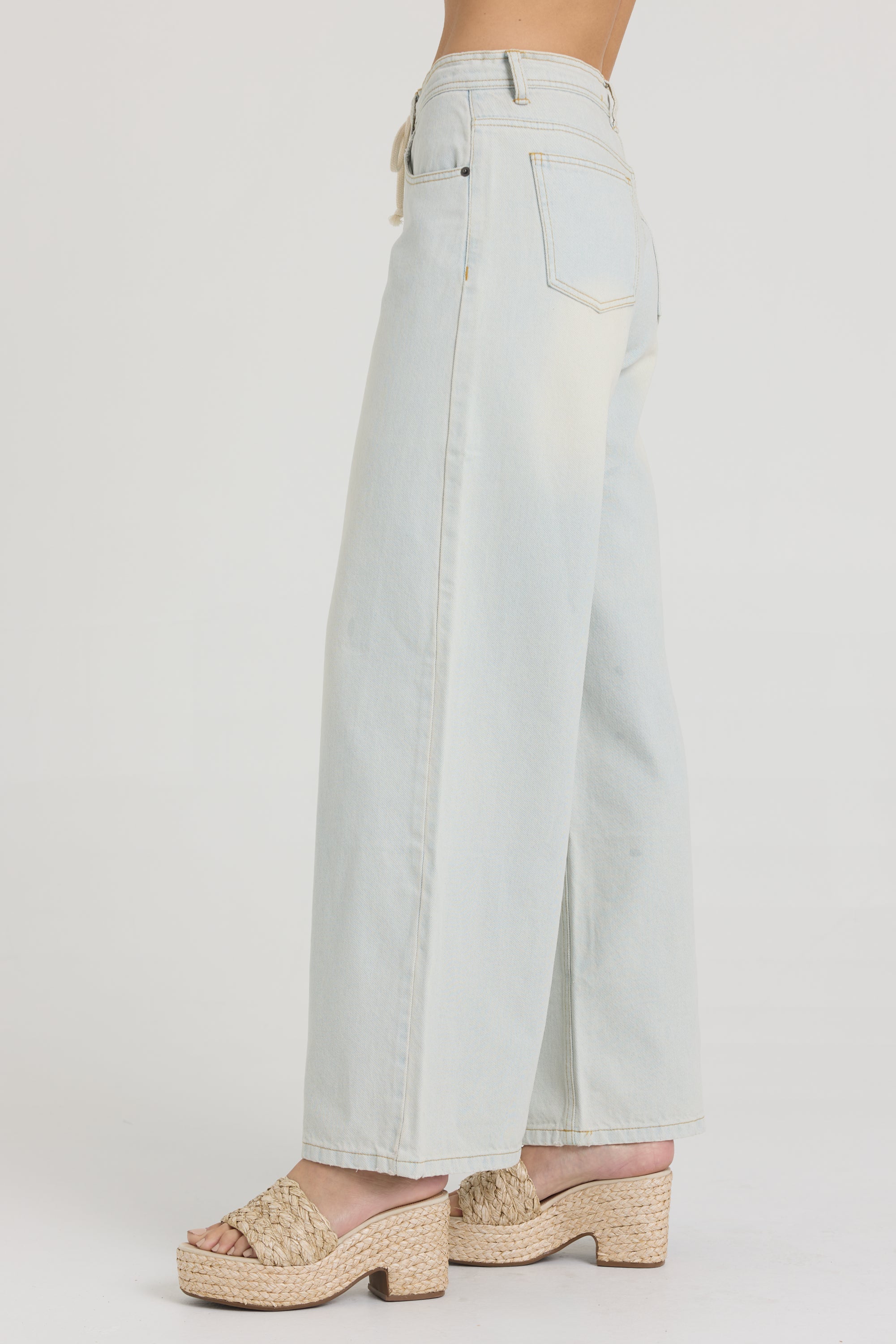 Stretch Linen Denim Pant