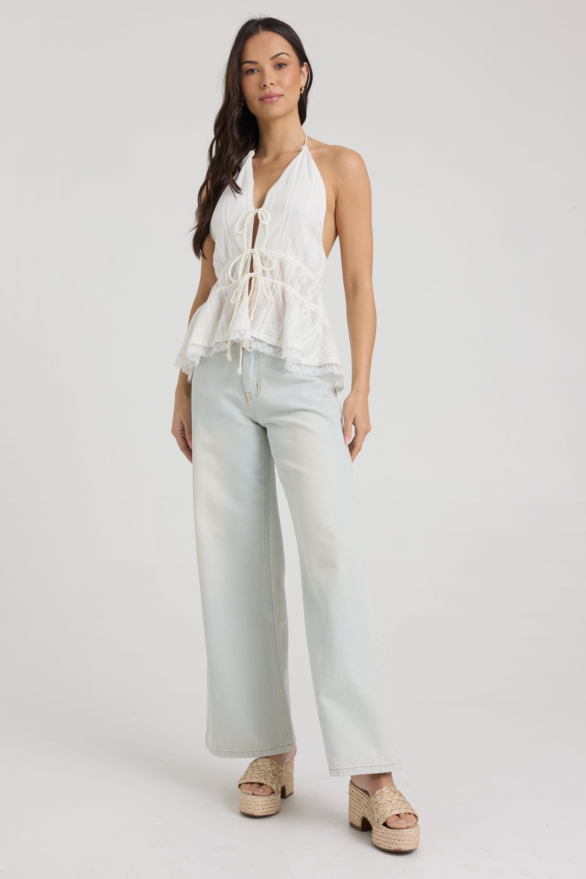 Tie Front Halter Top