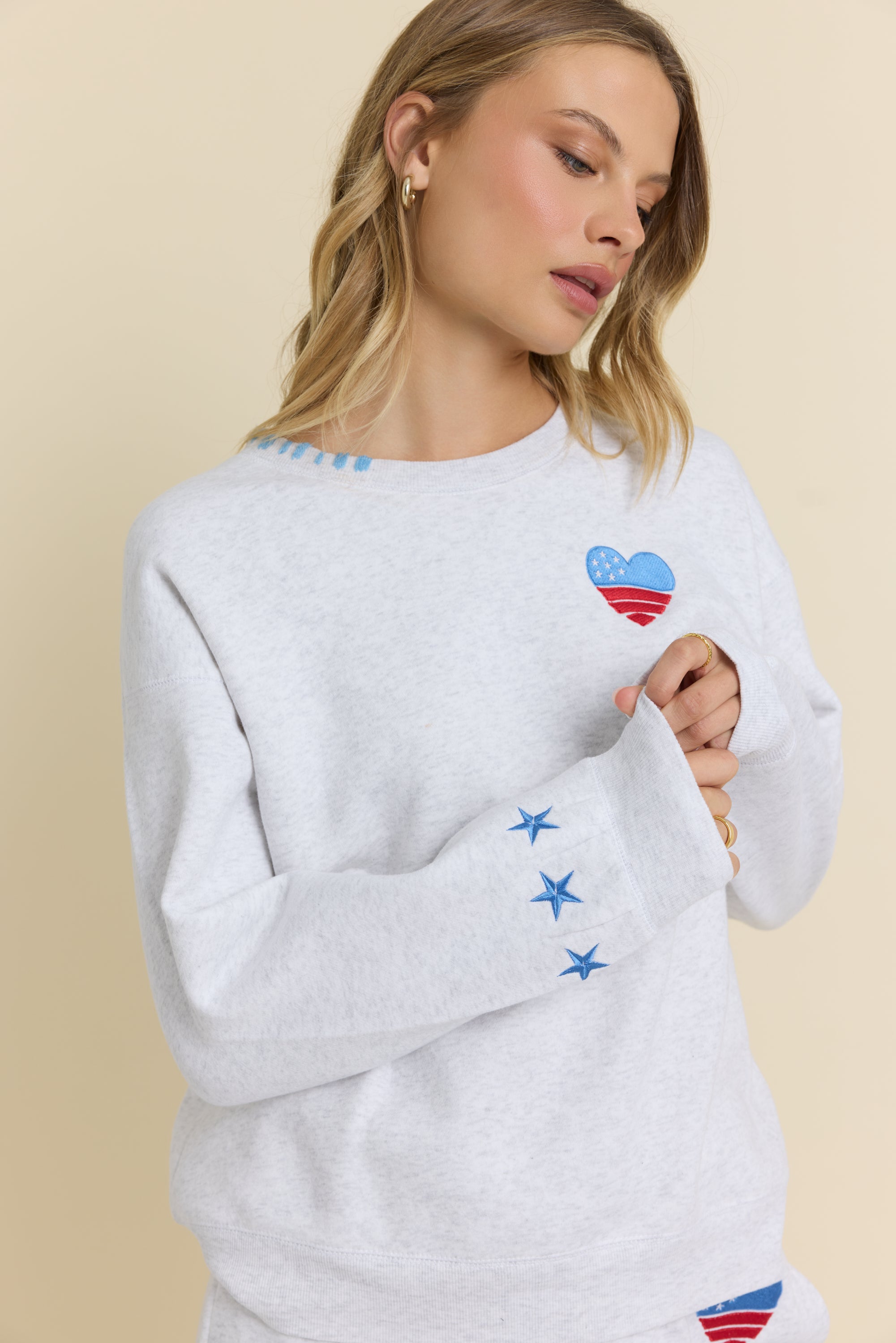 USA Embroidered Crew