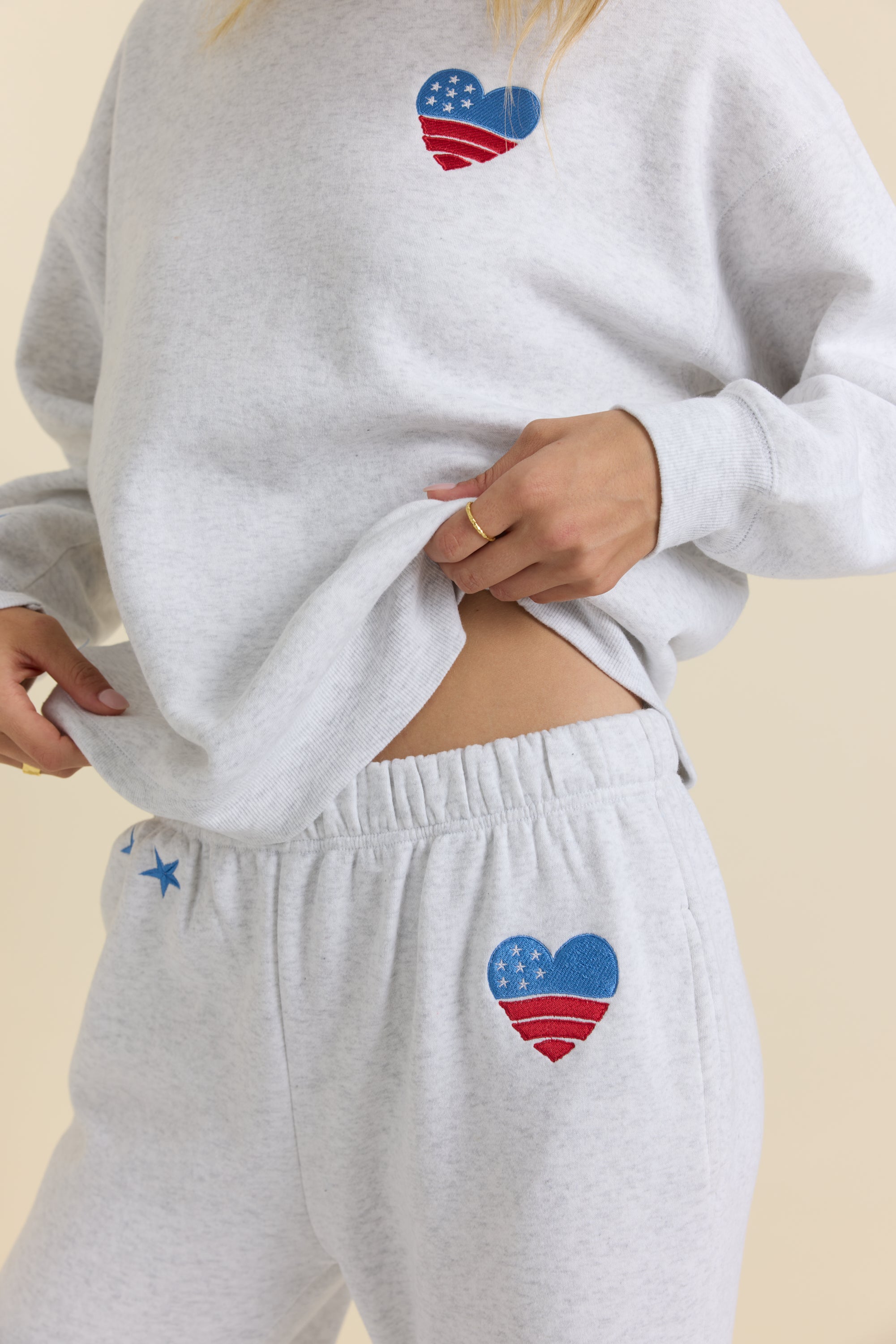 USA Embroidered Crew