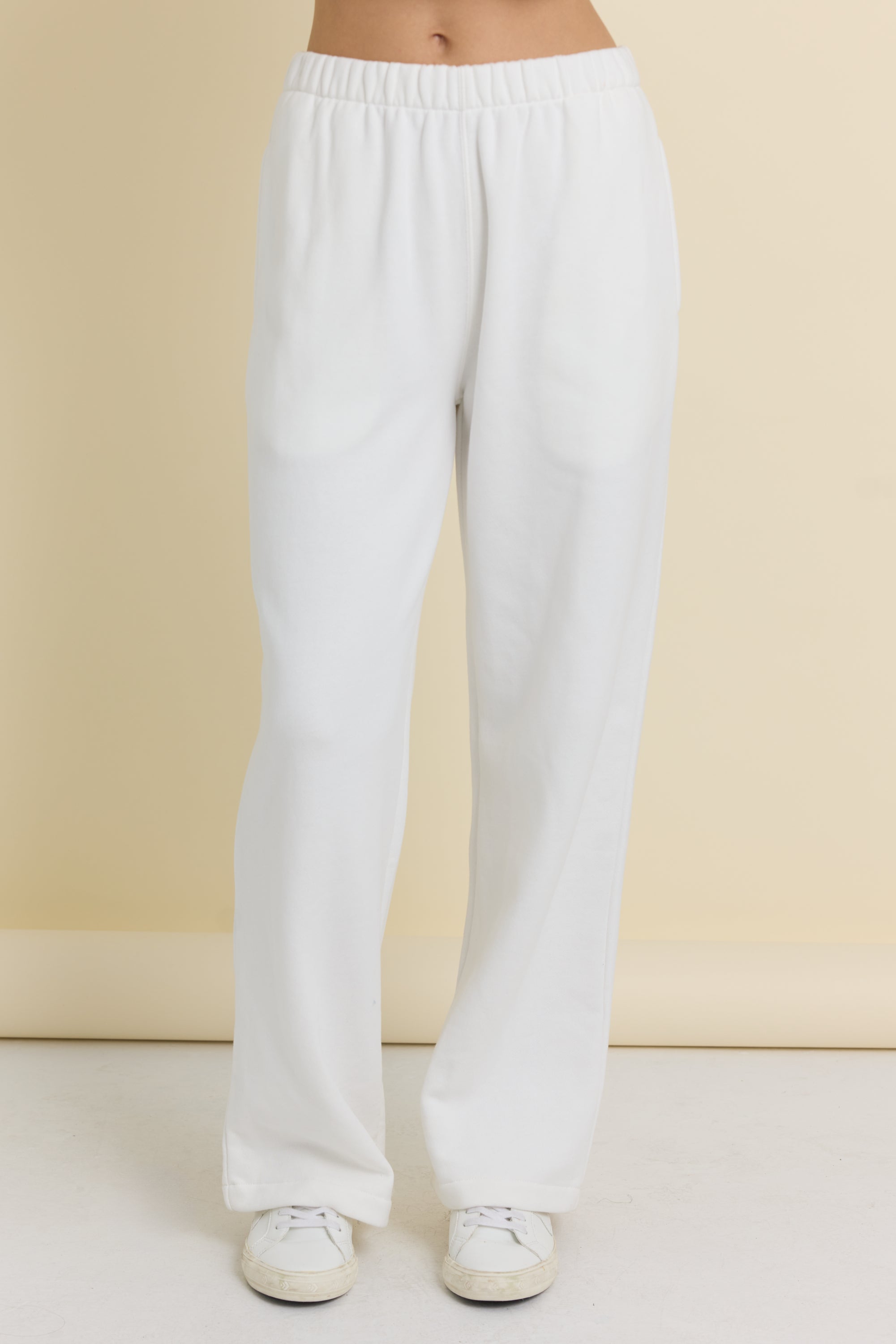 Heavyweight Knit Pant w/ "Be Happy"