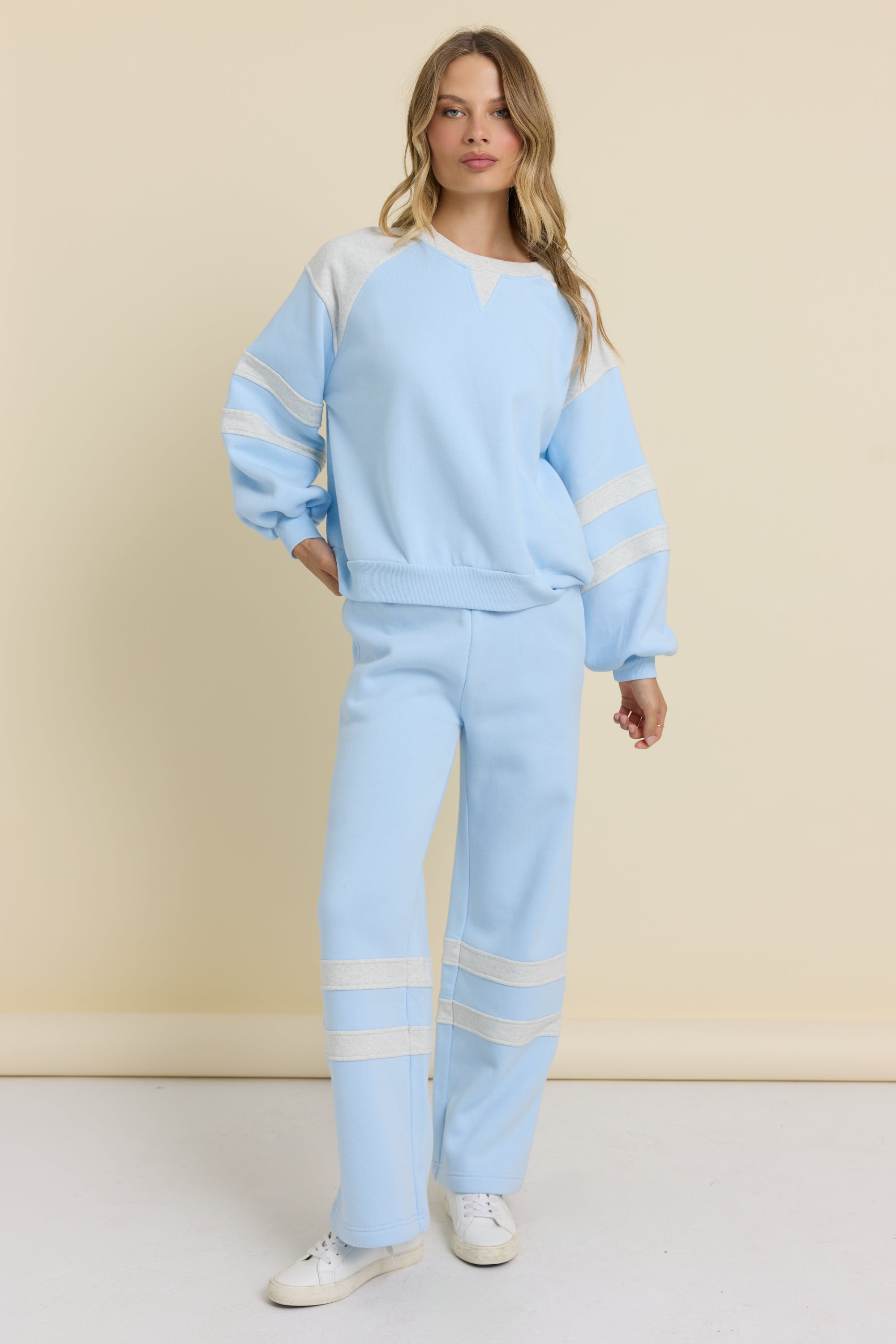 Vintage Fleece Colorblock Crew