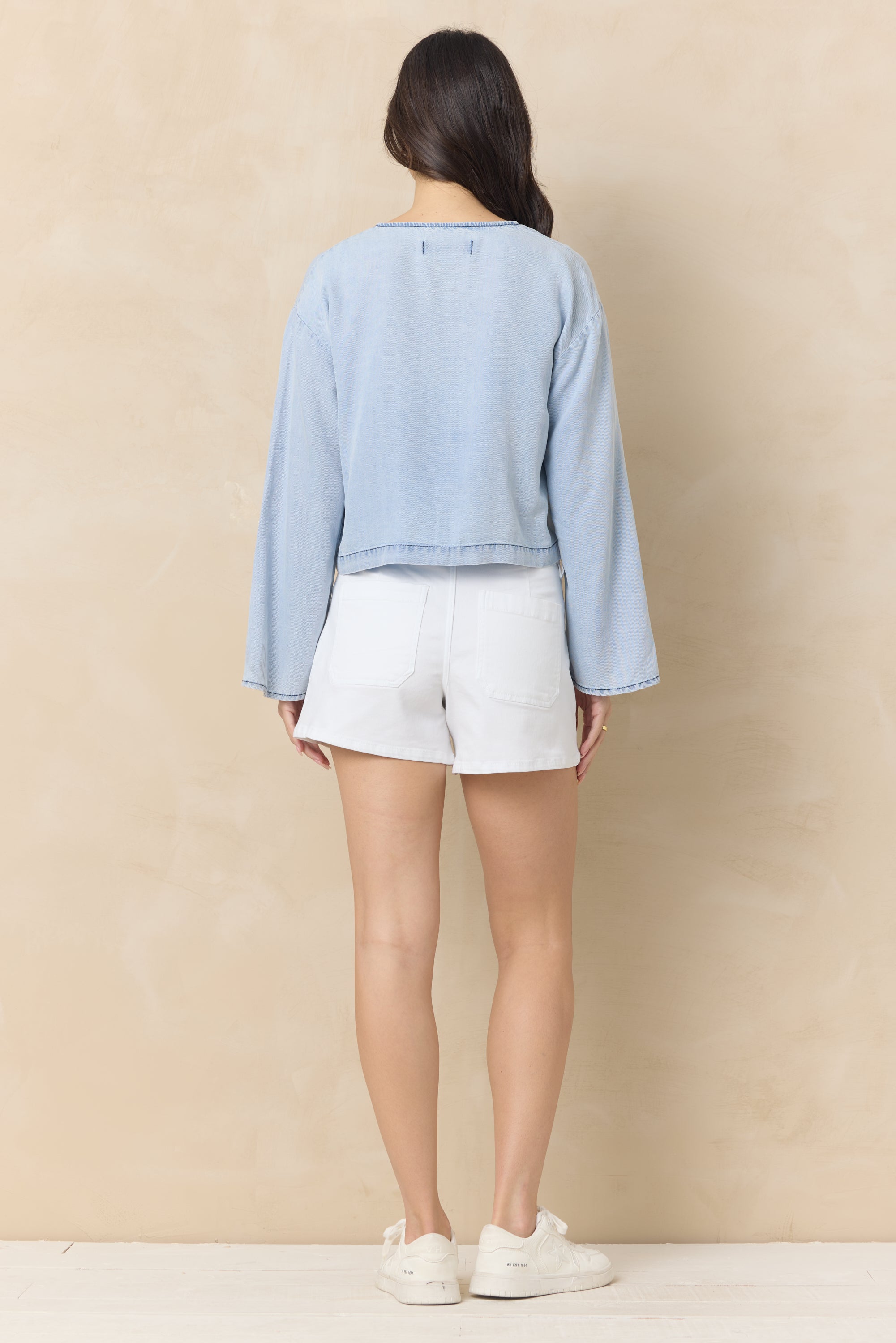 Tencel Tie Front Top