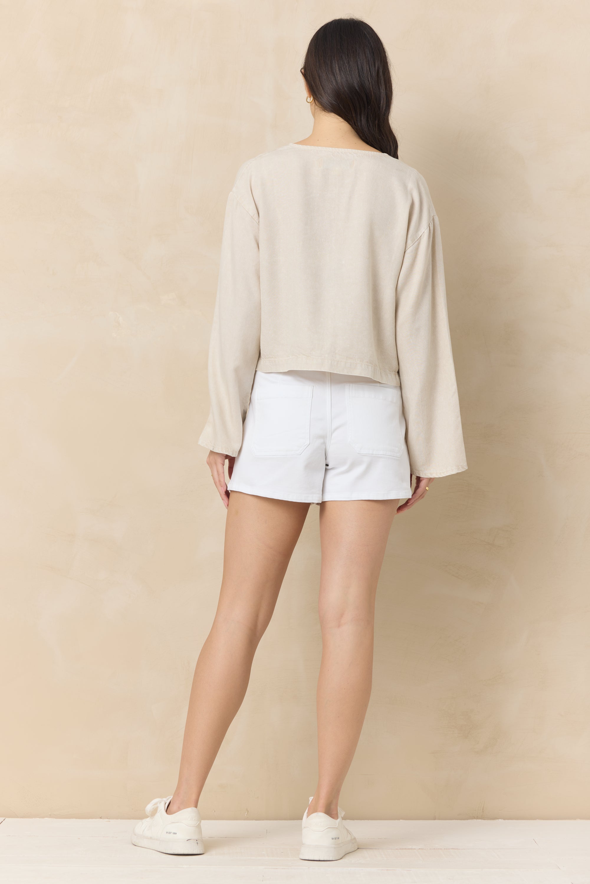 Tencel Tie Front Top