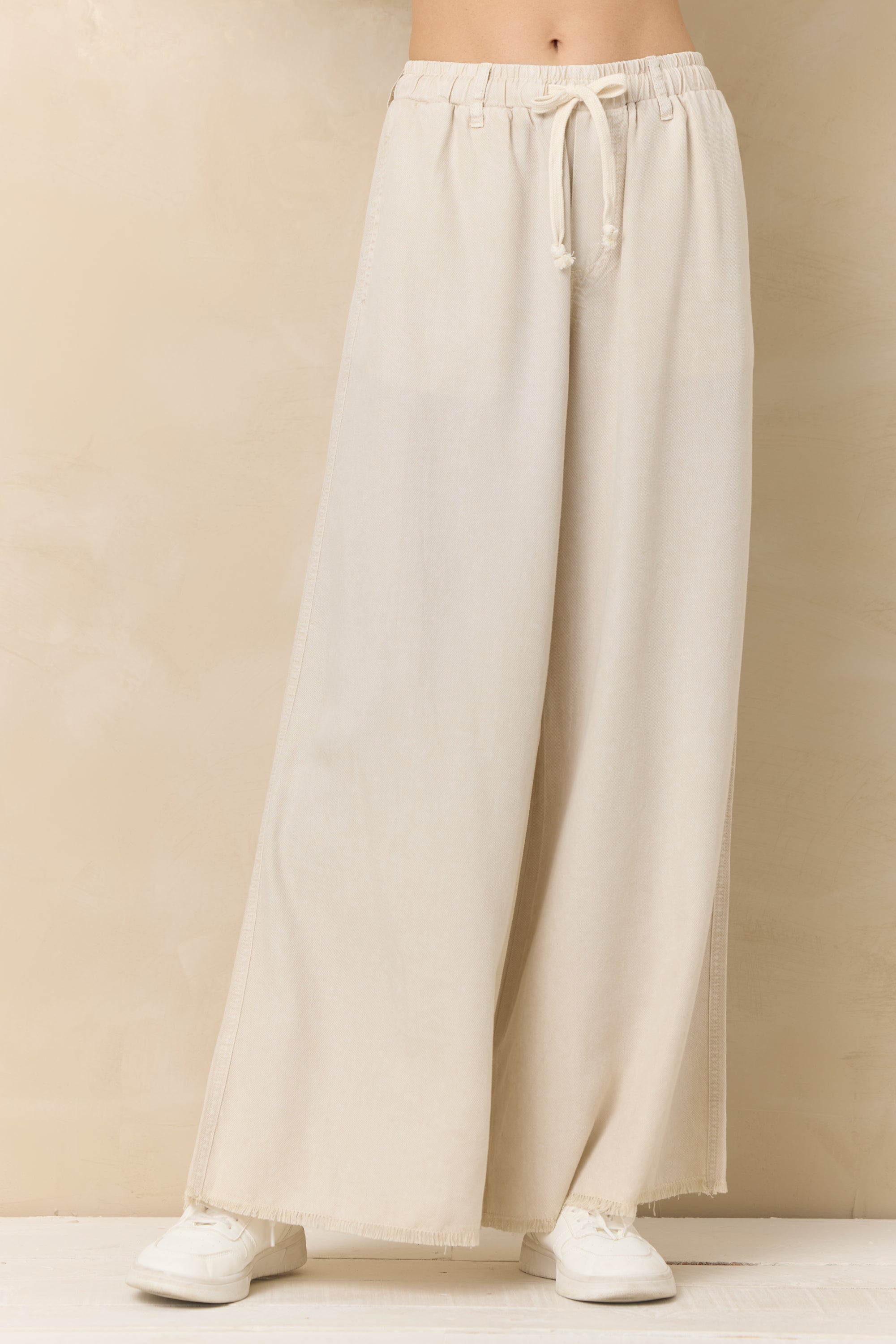 Soft Tan Wide Leg Pant