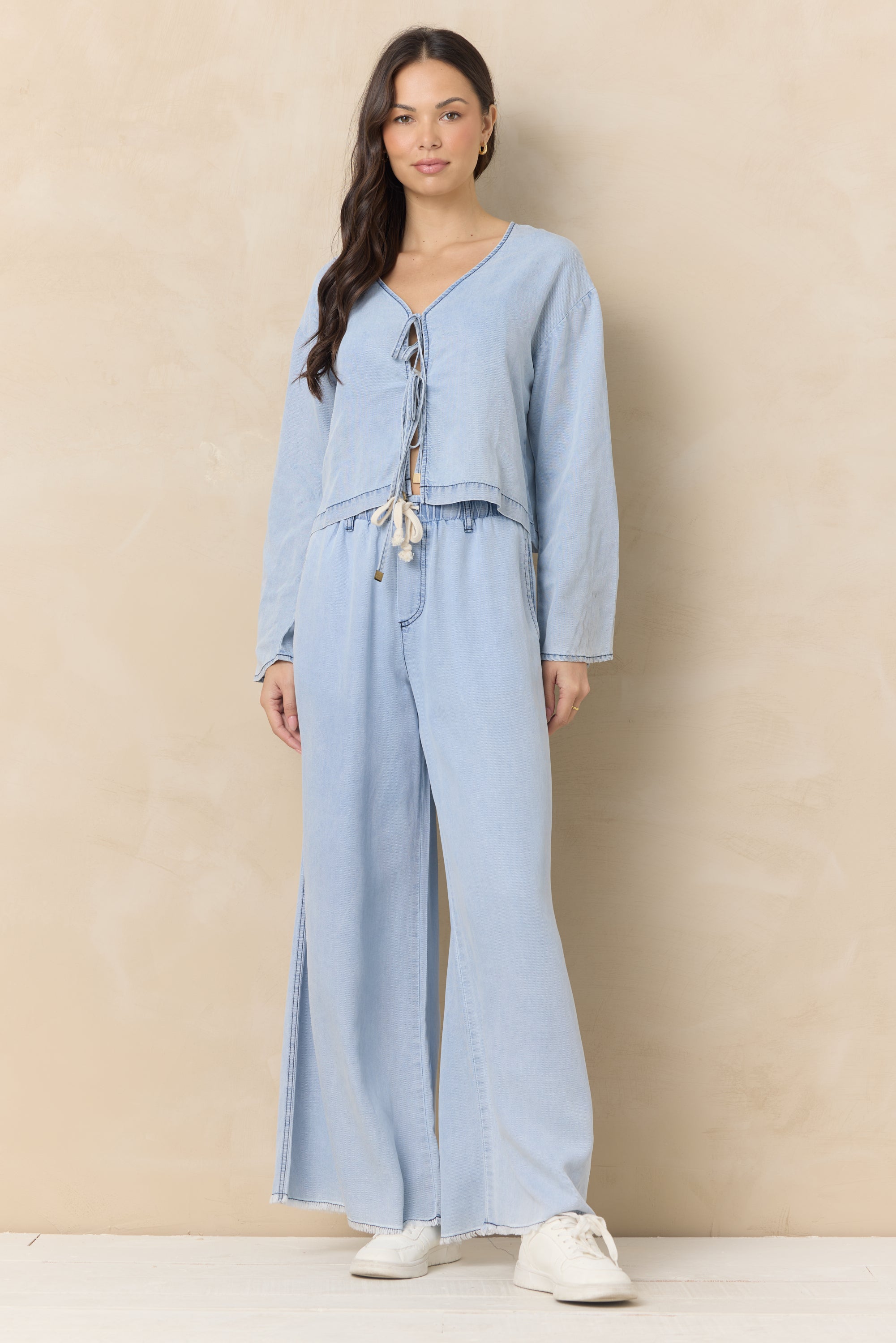 Tencel Wide Leg Pant