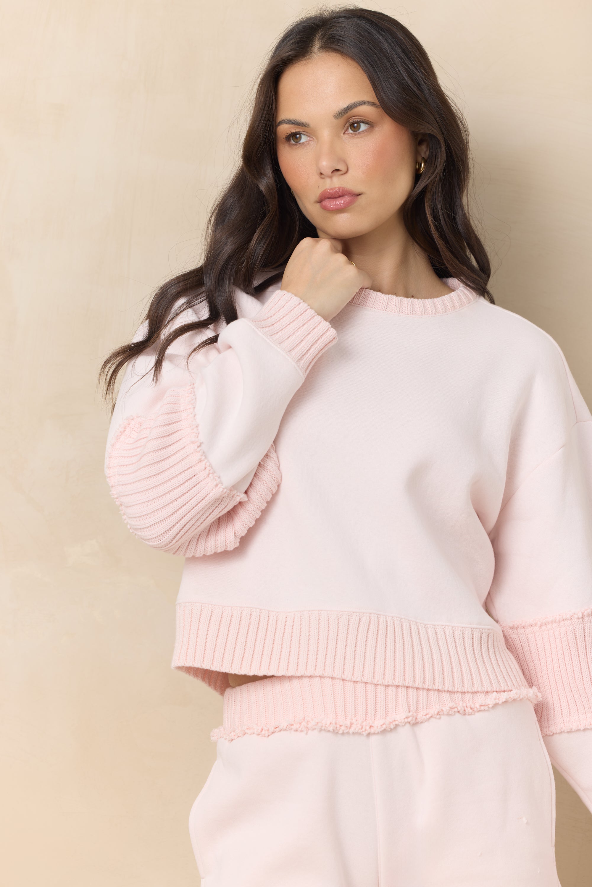 Vintage Fleece Crew with Rib