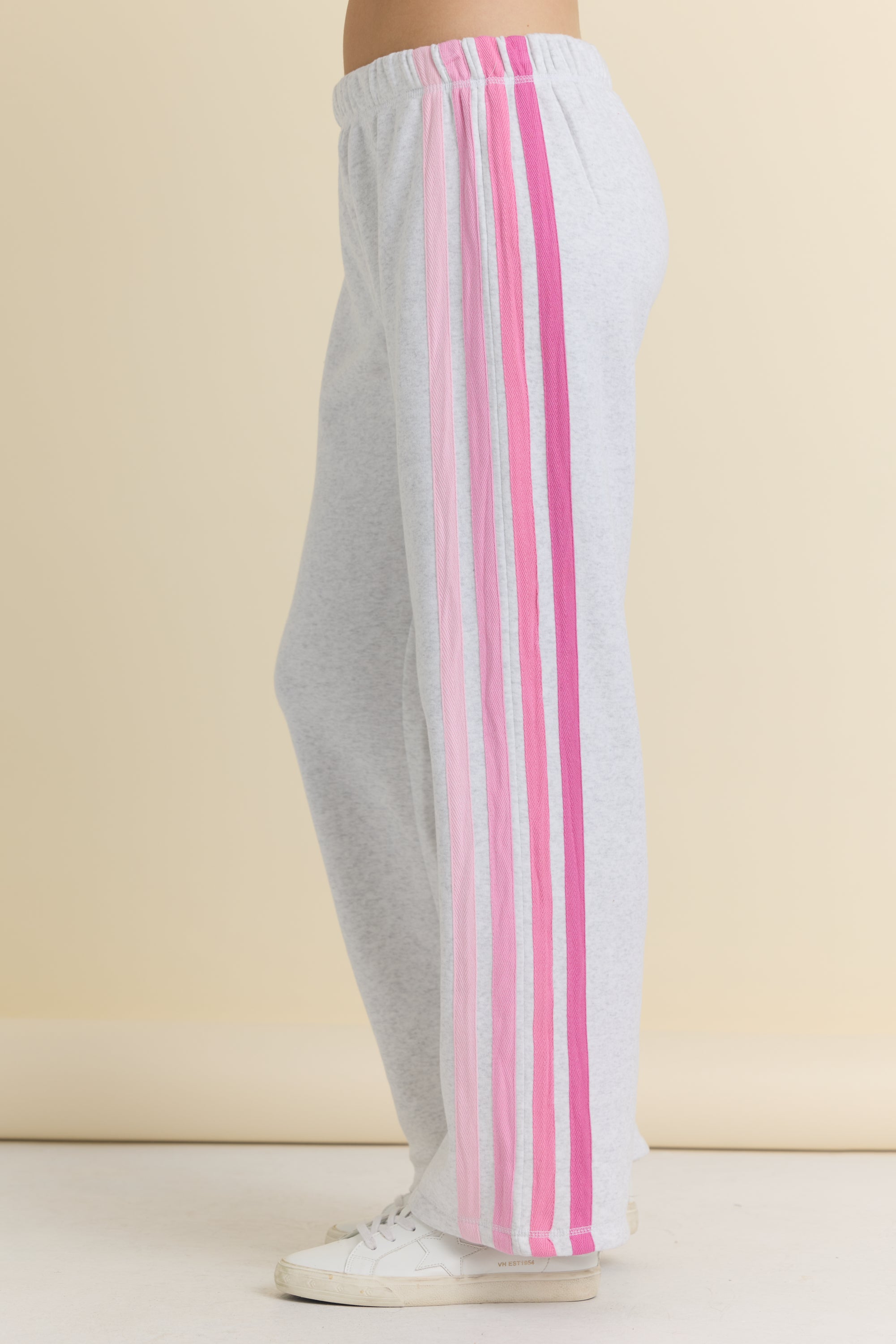 Wide Leg Pant with Twill Tape Stripe